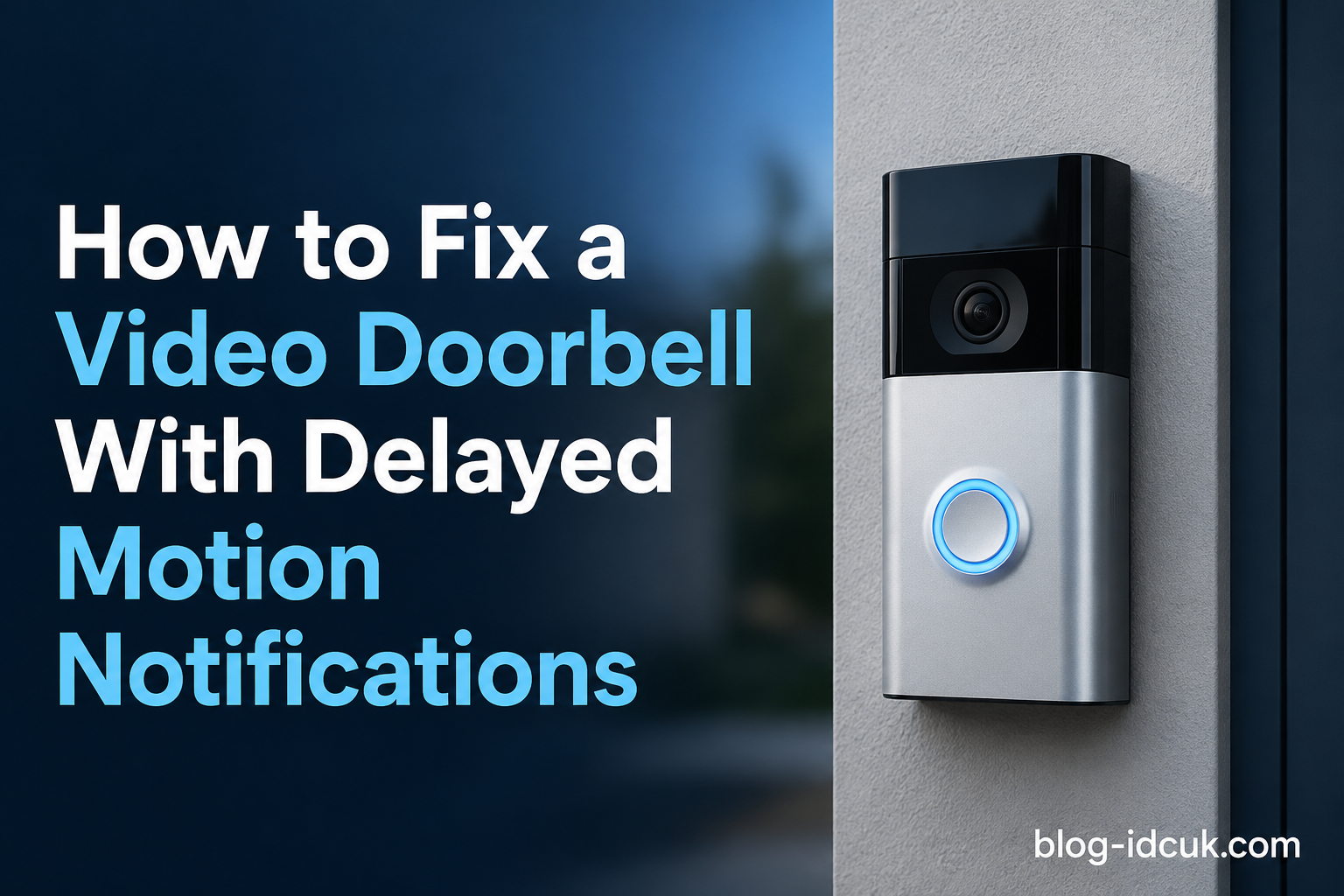 How to Fix a Video Doorbell With Delayed Motion Notifications