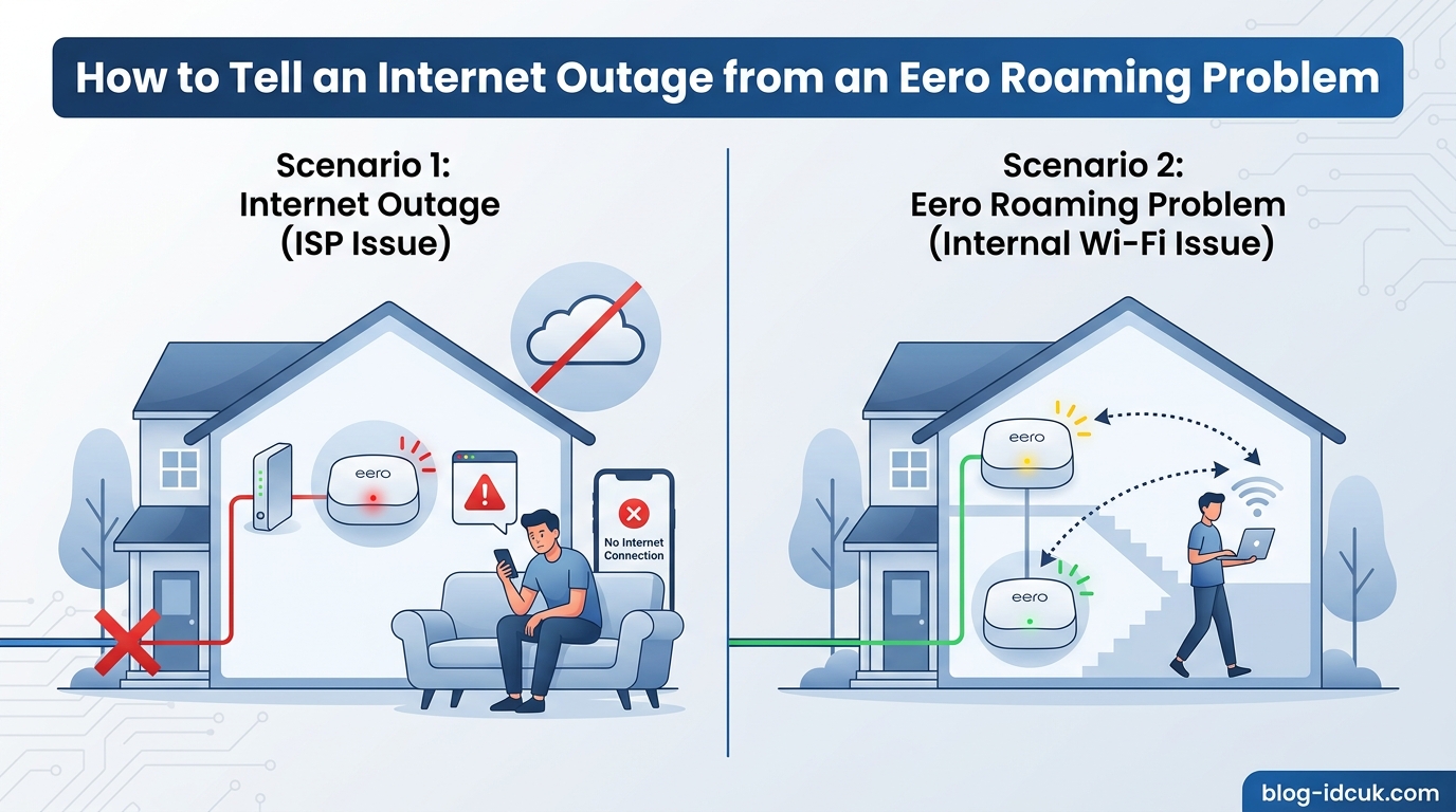 How to Tell an Internet Outage from an Eero Roaming Problem