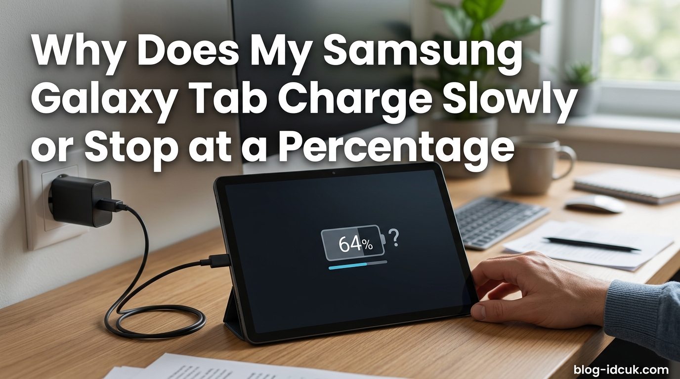 Why Does My Samsung Galaxy Tab Charge Slowly or Stop at a Percentage