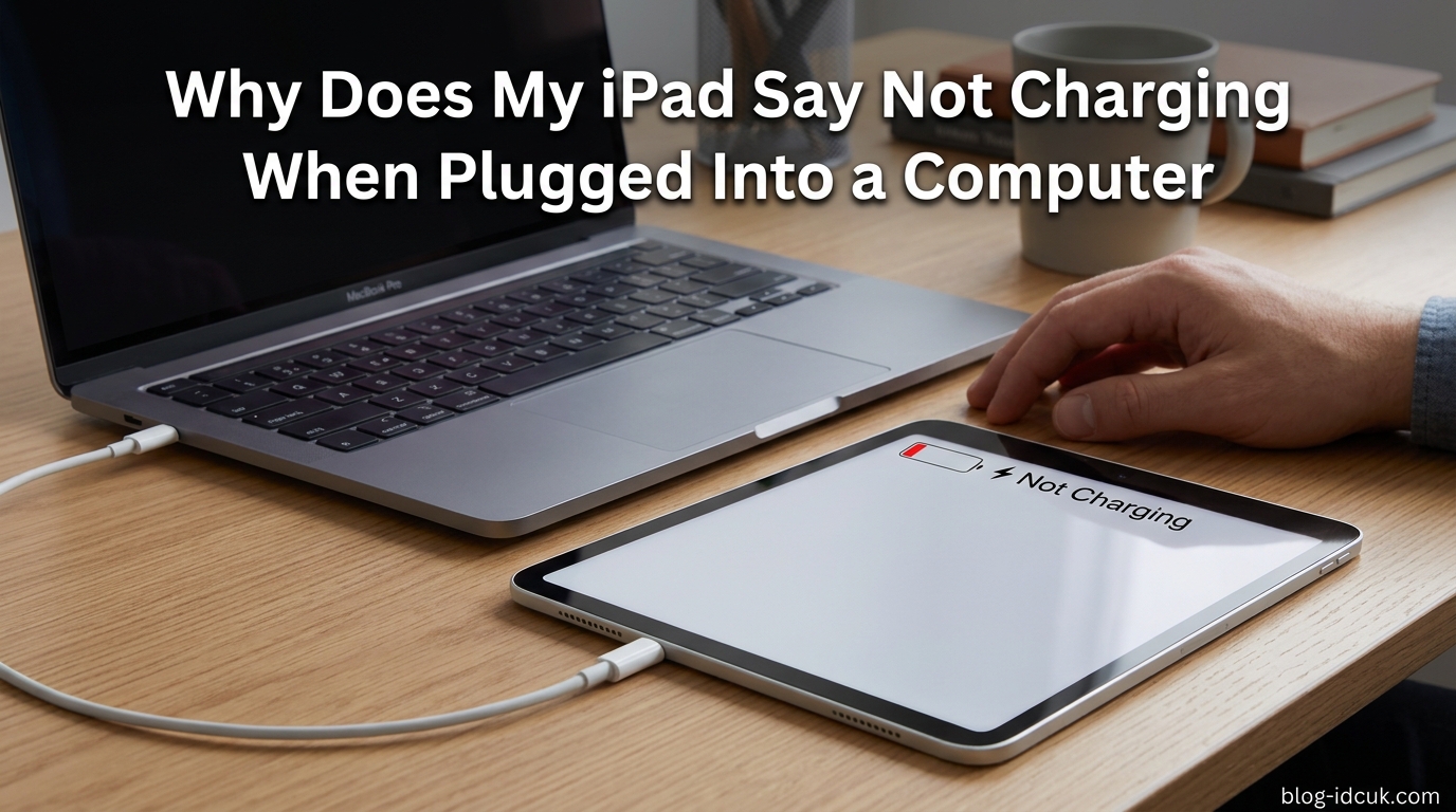 Why Does My iPad Say Not Charging When Plugged Into a Computer