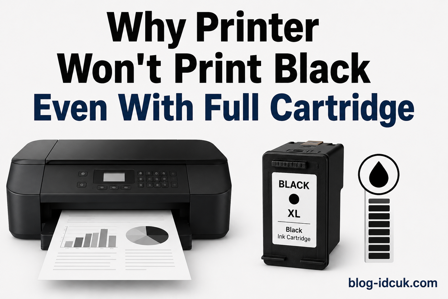 Why Printer Won't Print Black Even With Full Cartridge