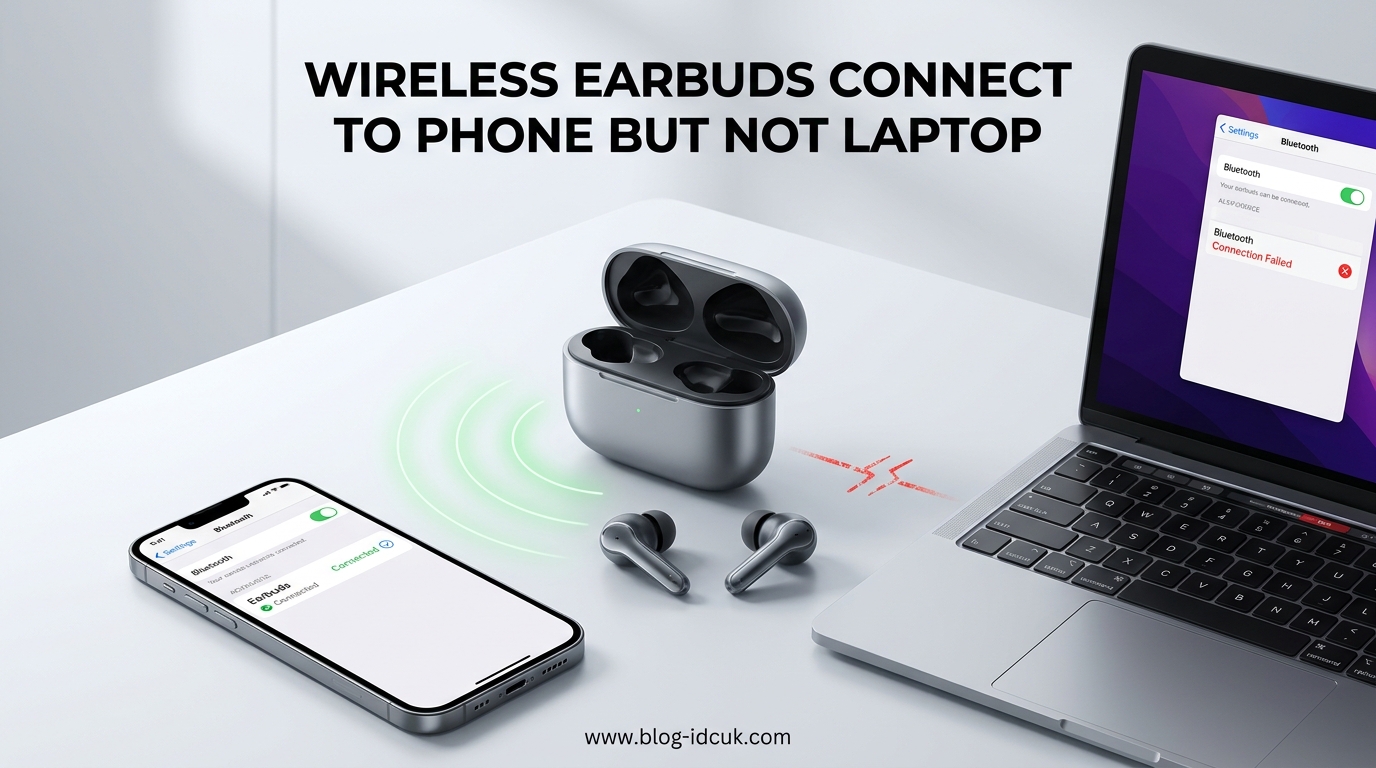Wireless Earbuds Connect to Phone But Not Laptop