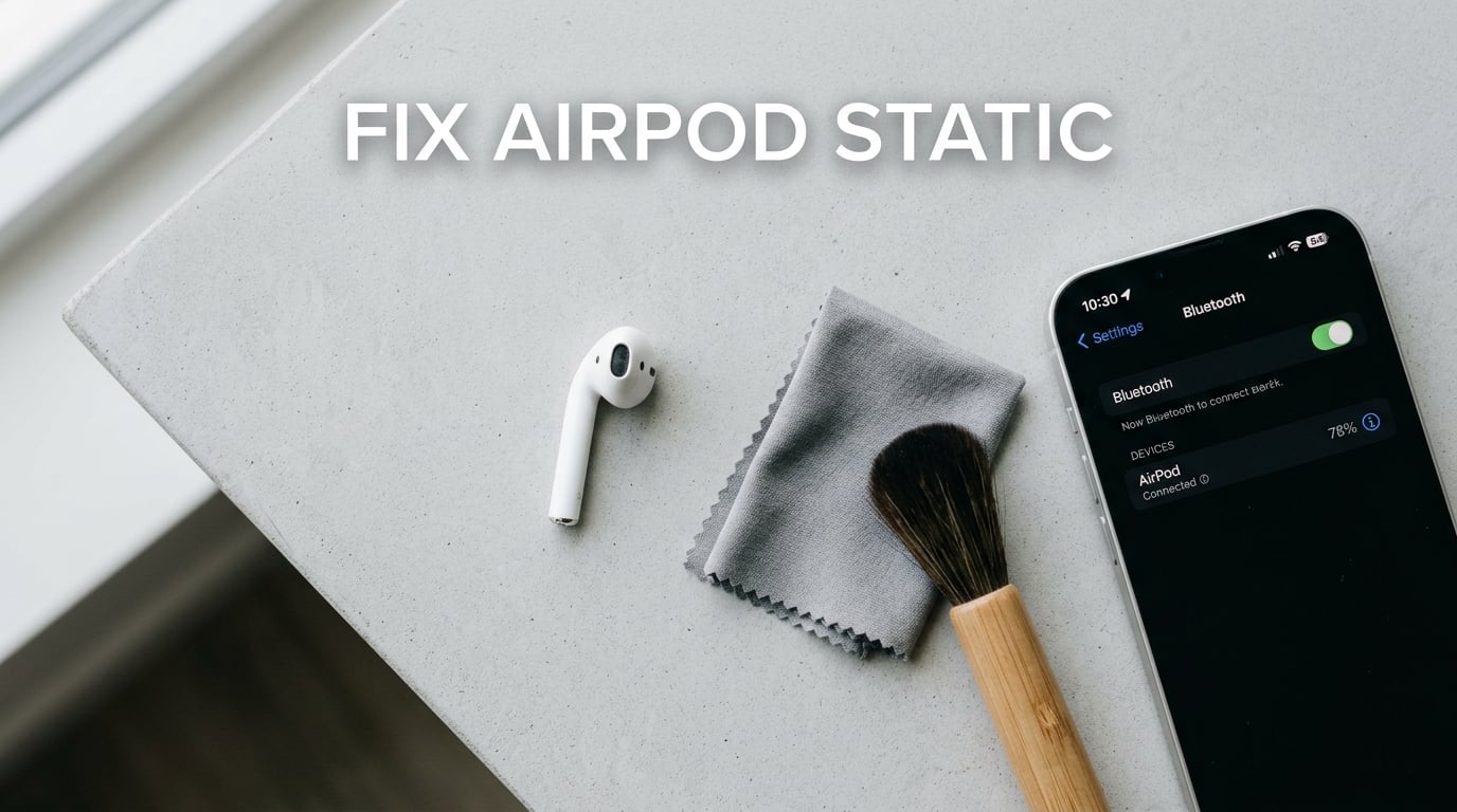 How to fix crackling or static in one AirPod during calls