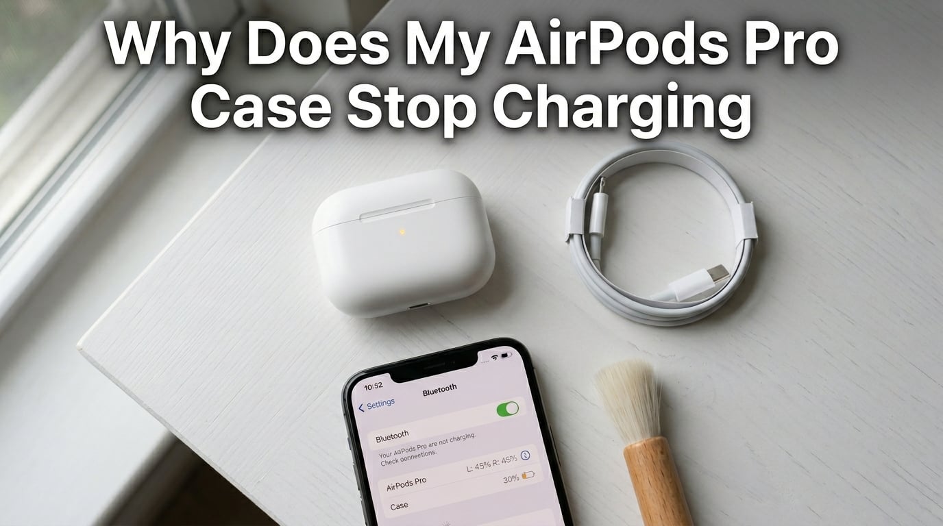 Why does my AirPods Pro case stop charging at a certain percentage