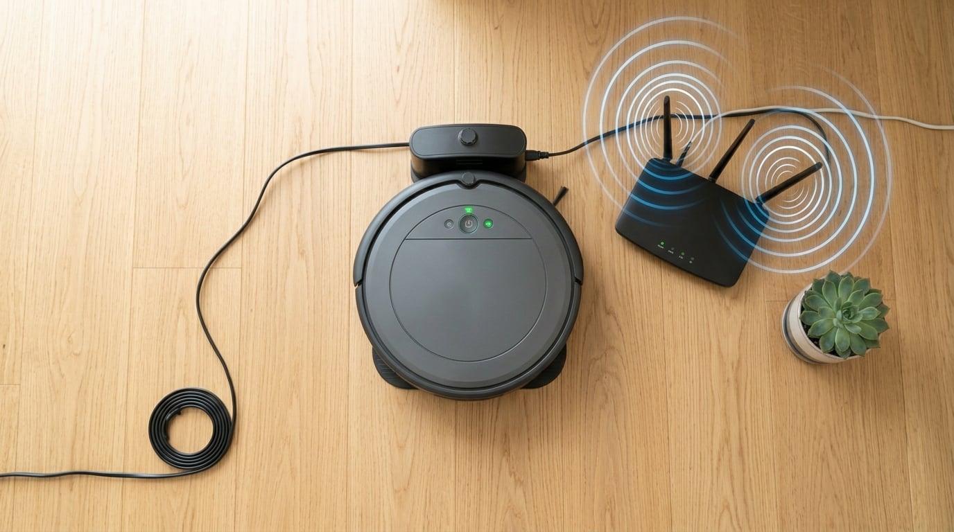 Why won't my robot vacuum connect to WiFi after a router change
