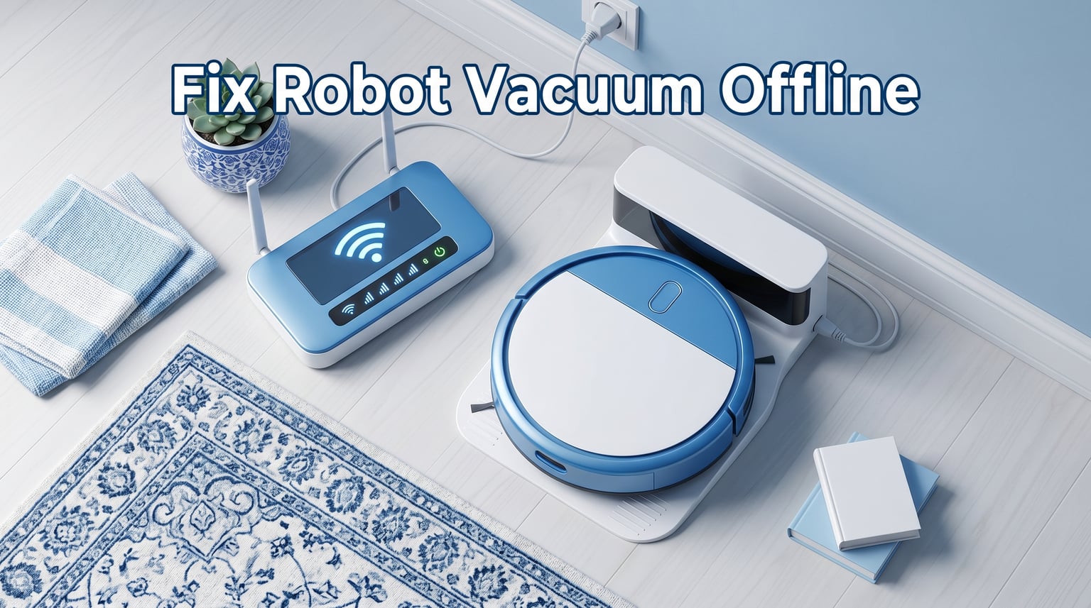 How to fix a robot vacuum that shows offline but still cleans