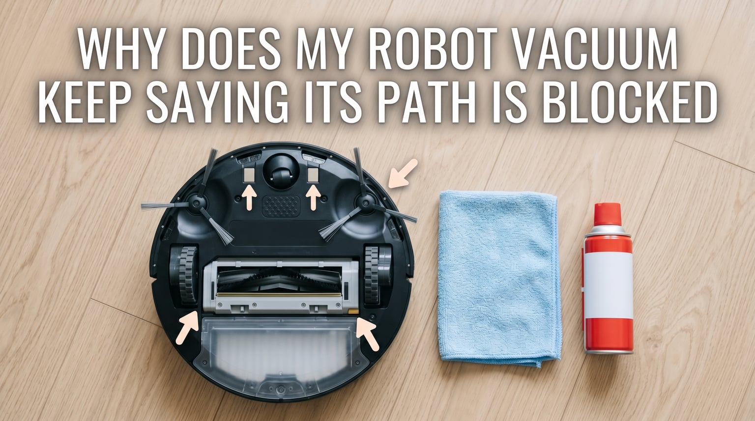 Why does my robot vacuum keep saying its path is blocked when nothing is there