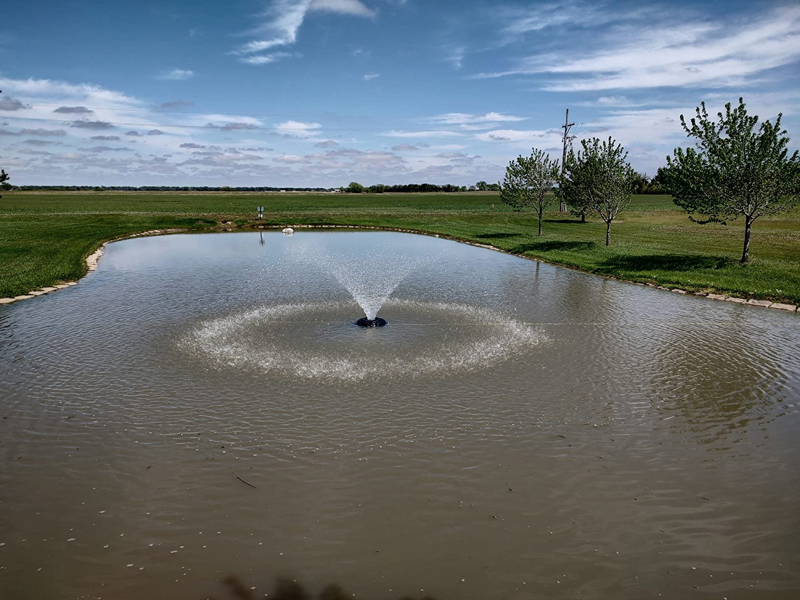 Kasco 3/4HP VFX Aerating Fountain, 120V, 100ft Power Cord | Aerating Fountain with V-shaped display pattern with aeration, Ideal for ponds up to 3/4 acre, Float included customer photo 2