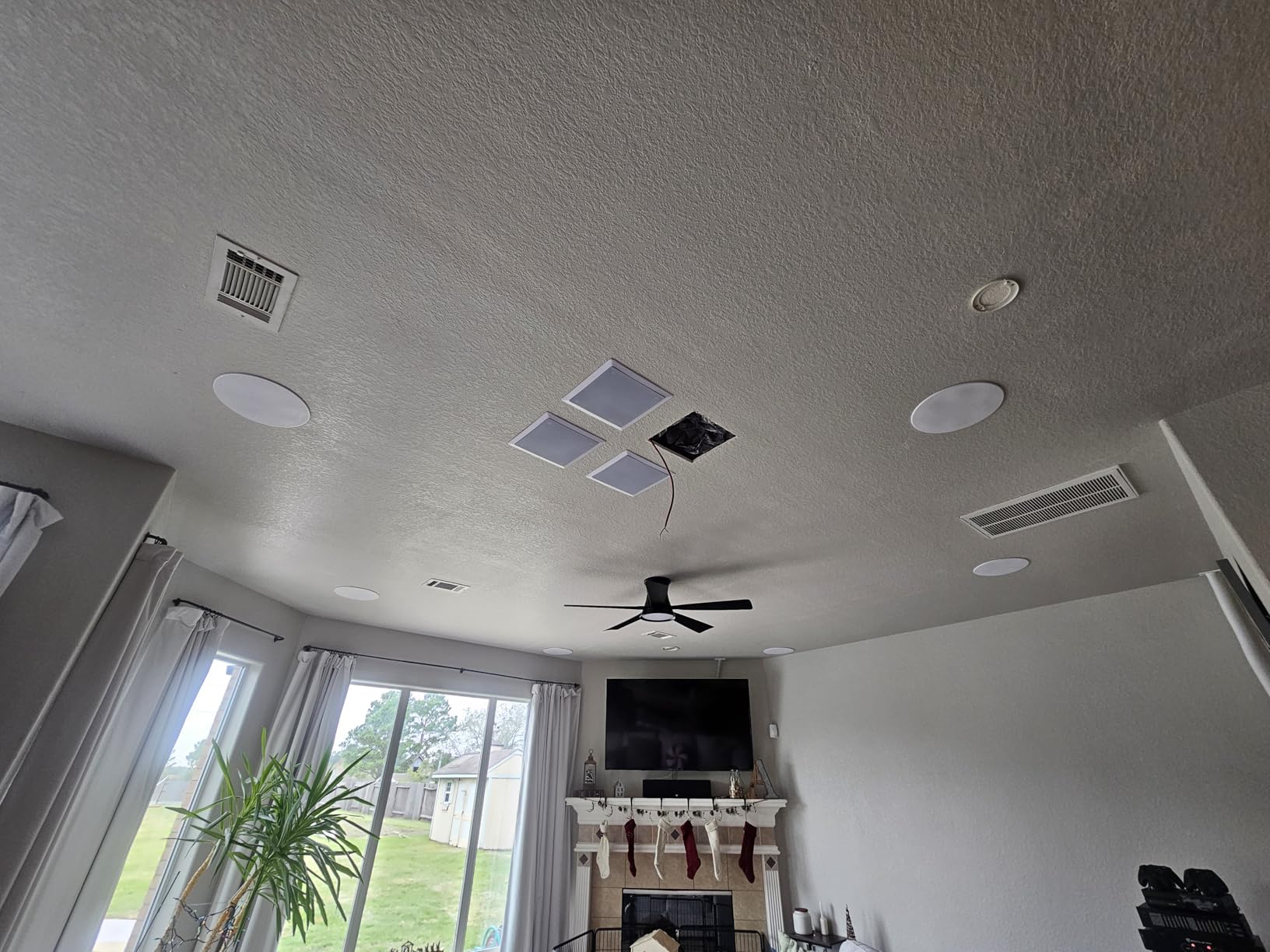 Pyle Ceiling Wall Mount Enclosed Speaker - 360 Watt Stereo In-wall / In-ceiling 10