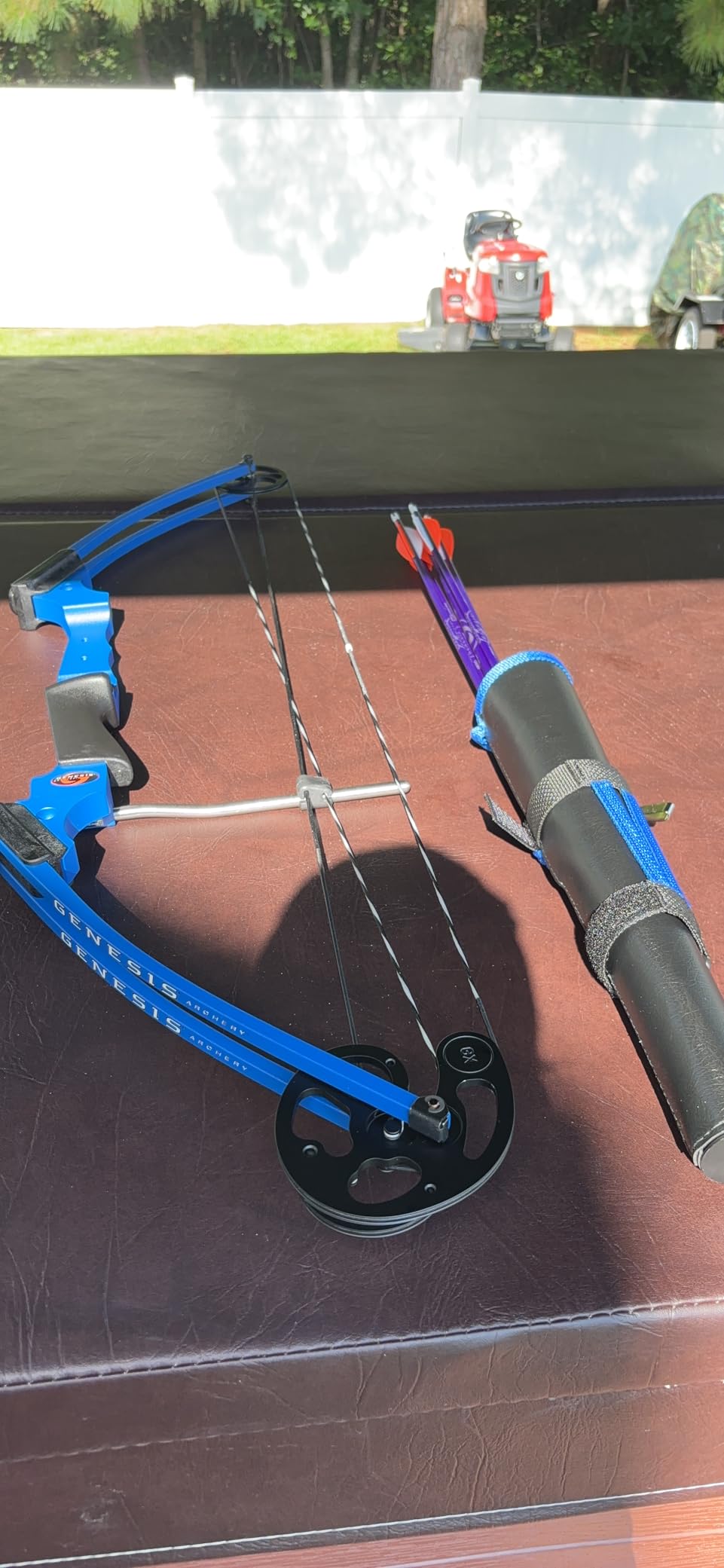 GENESIS Original Compound Bow & Arrow Kit - Adjustable Riser Draw Length, 10-20 lb Draw Weight, All Skill Levels customer photo 1