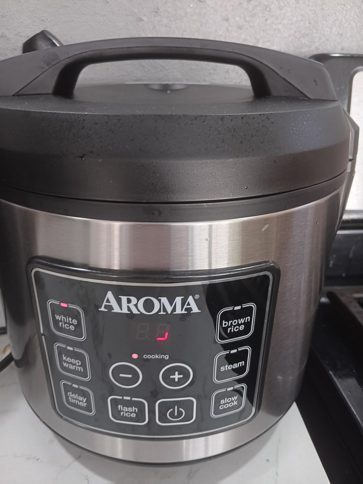 Aroma Housewares 20 Cup Cooked (10 cup uncooked) Digital Rice Cooker, Slow Cooker, Food Steamer, SS Exterior (ARC-150SB) customer photo 2