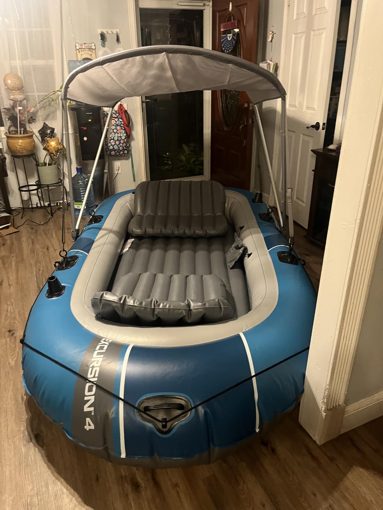 Intex Excursion 4-Person Inflatable Fishing Boat River Raft Set with Oars customer photo 2