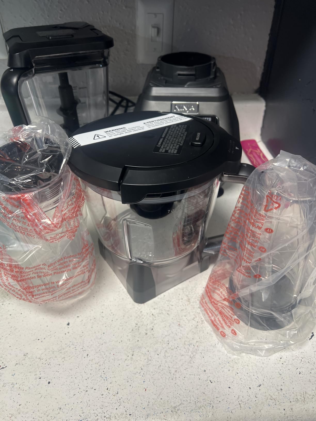 Ninja Mega Kitchen System, 1500W, 72oz Pitcher, 8-Cup, Black, BL770 | 1500W all-in-one blends smoothies, processes salsa & dough. 72-oz pitcher, 8-cup processor bowl, (2) 16-oz cups. customer photo 2