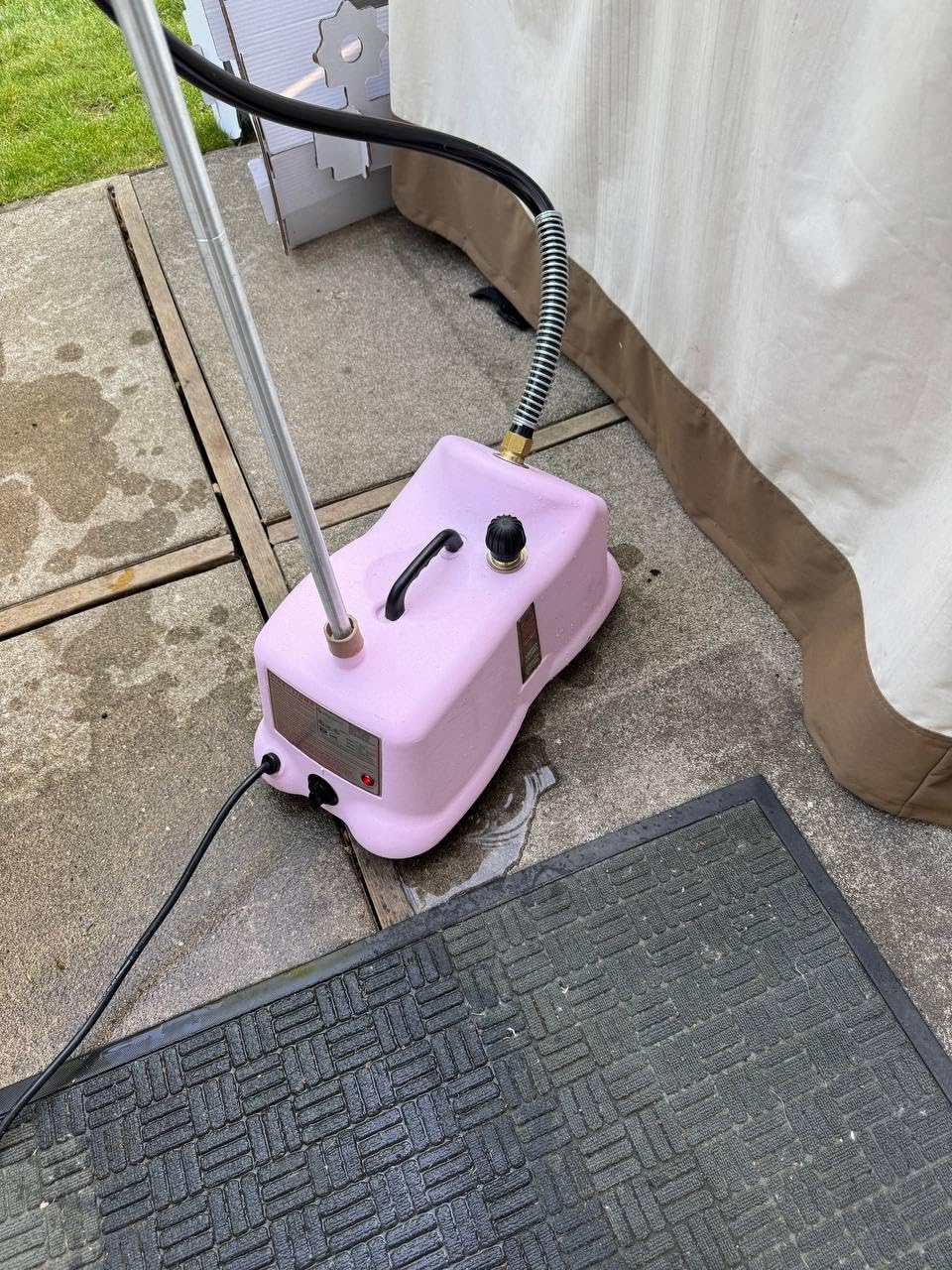 J-4000 Jiffy Garment Steamer with Plastic Steam Head (Pink Series), 120 Volt customer photo 2