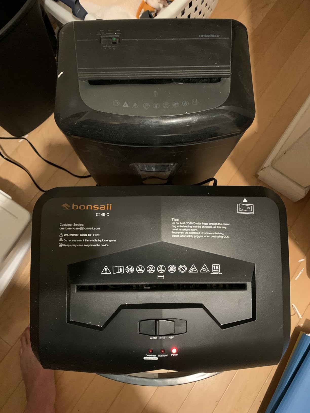 Bonsaii 18-Sheet Cross-Cut 60-Min Run Heavy Duty Paper Shredder | Anti-Jam, P-4 Security Level, 62dB Ultra-quiet, 6-Gal Bin with Casters, Shreds Credit Cards & Staples C149-C customer photo 2