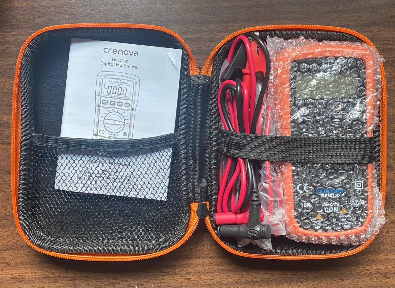 Crenova MS8233D Multimeter TRMS 6000 Counts Auto-Ranging Live Wire NCV customer photo 1