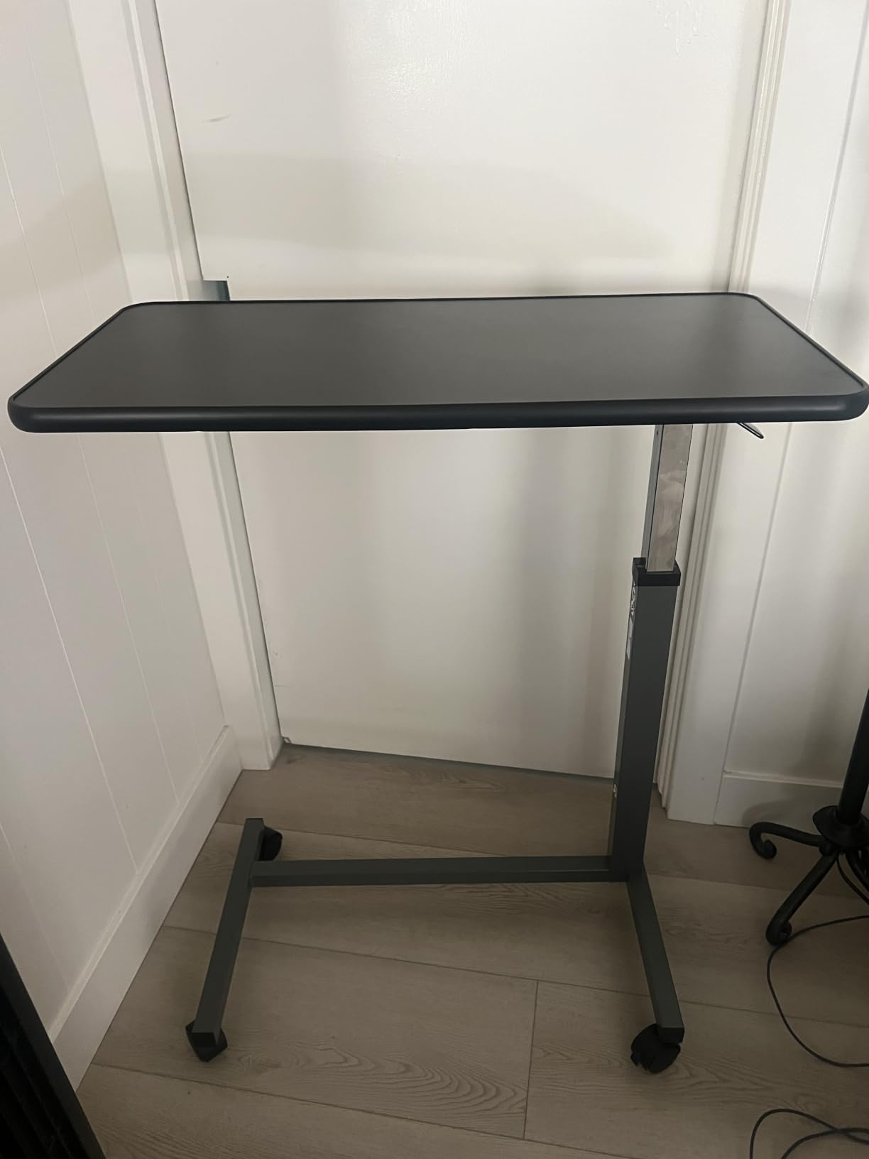 Vaunn Medical Adjustable Overbed Bedside Table with Wheels (Hospital and Home Use) customer photo 1