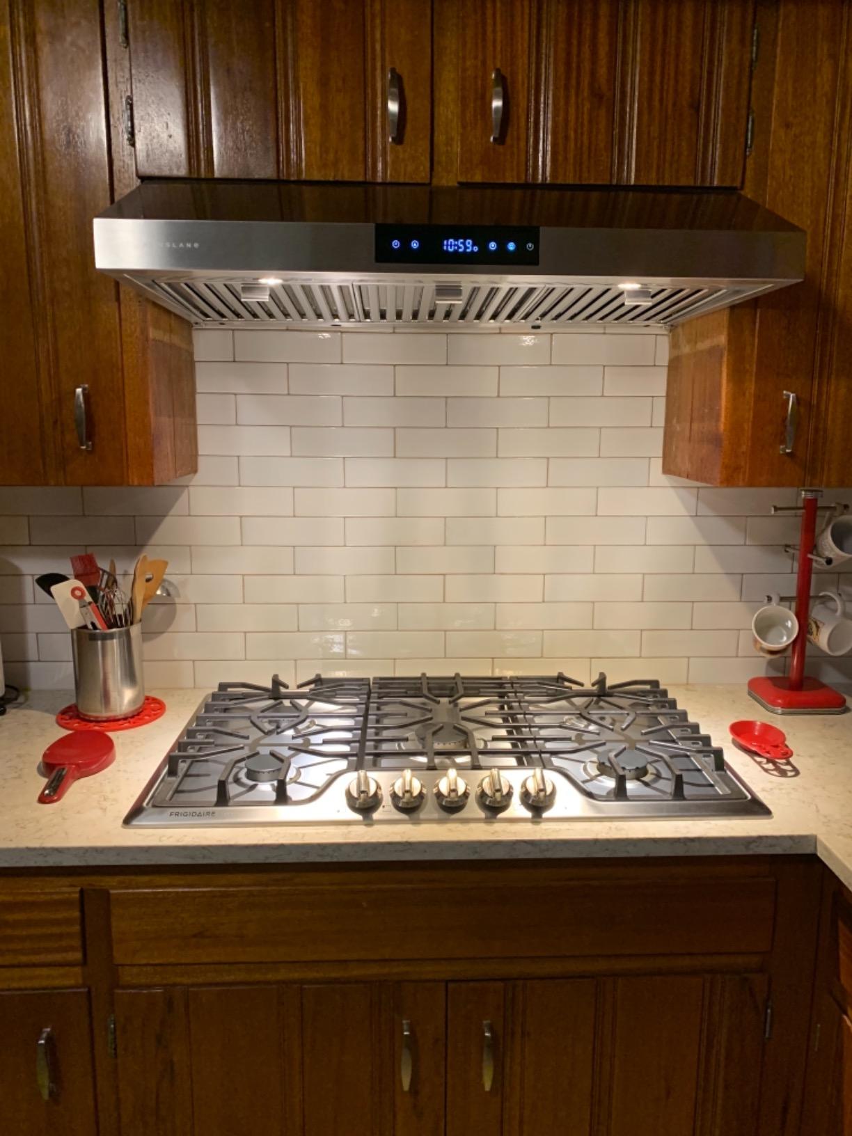 Gallery 36 Inch Stainless Steel Gas Cooktop, 5-Burner Range with Liquid Propane Cooktop Conversion Kit, FGGC3645QS customer photo 1