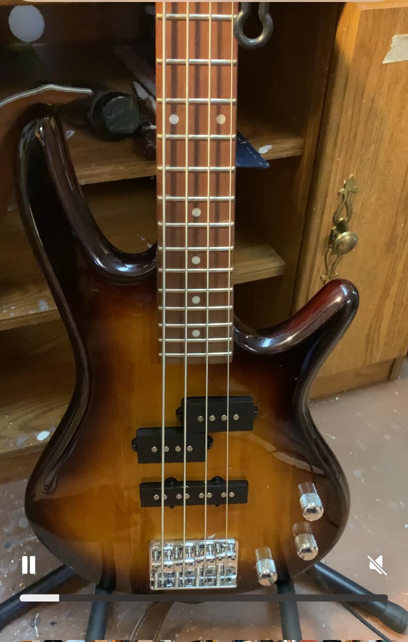 Ibanez GSRM20BWNF MiKro - Walnut Flat Short Scale Electric Bass Guitar customer photo 2