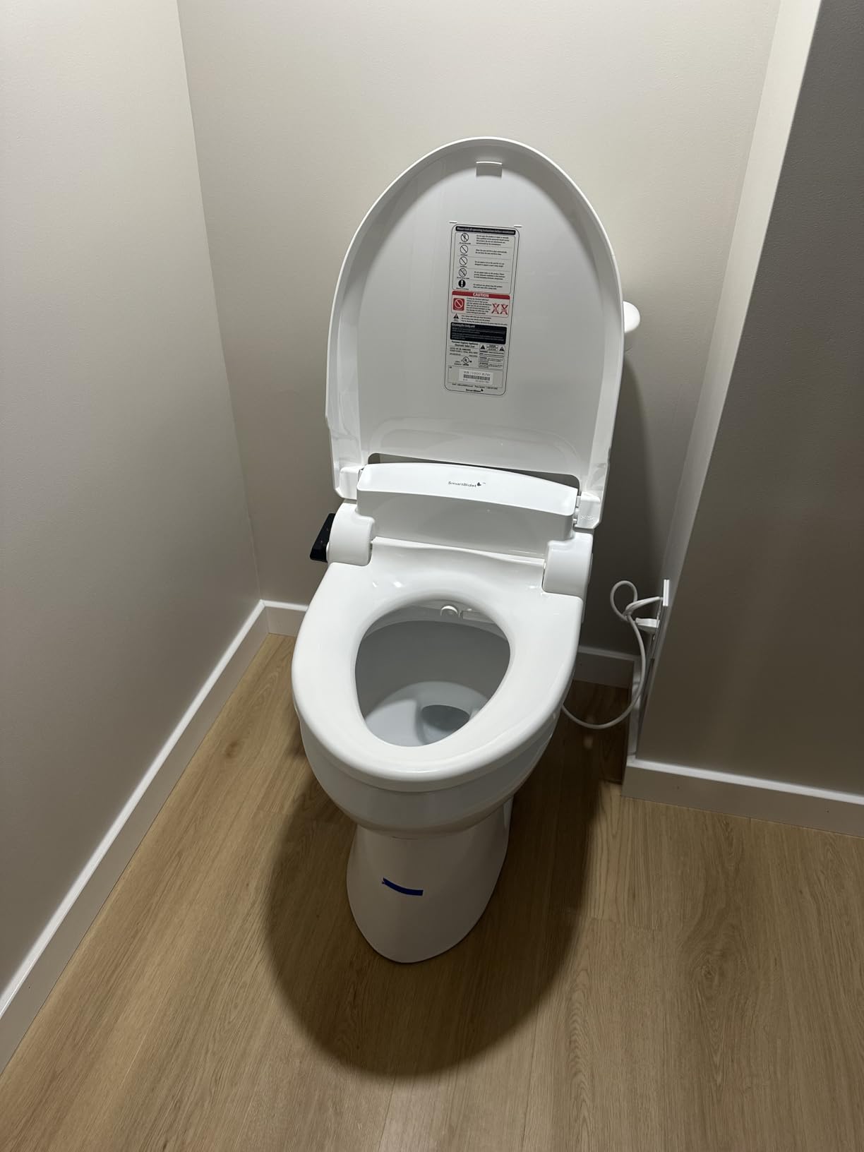 SmartBidet SB-1000 Smart Bidet Electric Bidet Toilet Seat with Heated Seat, Warm Water, Air Dryer - Remote Control, Elongated customer photo 2