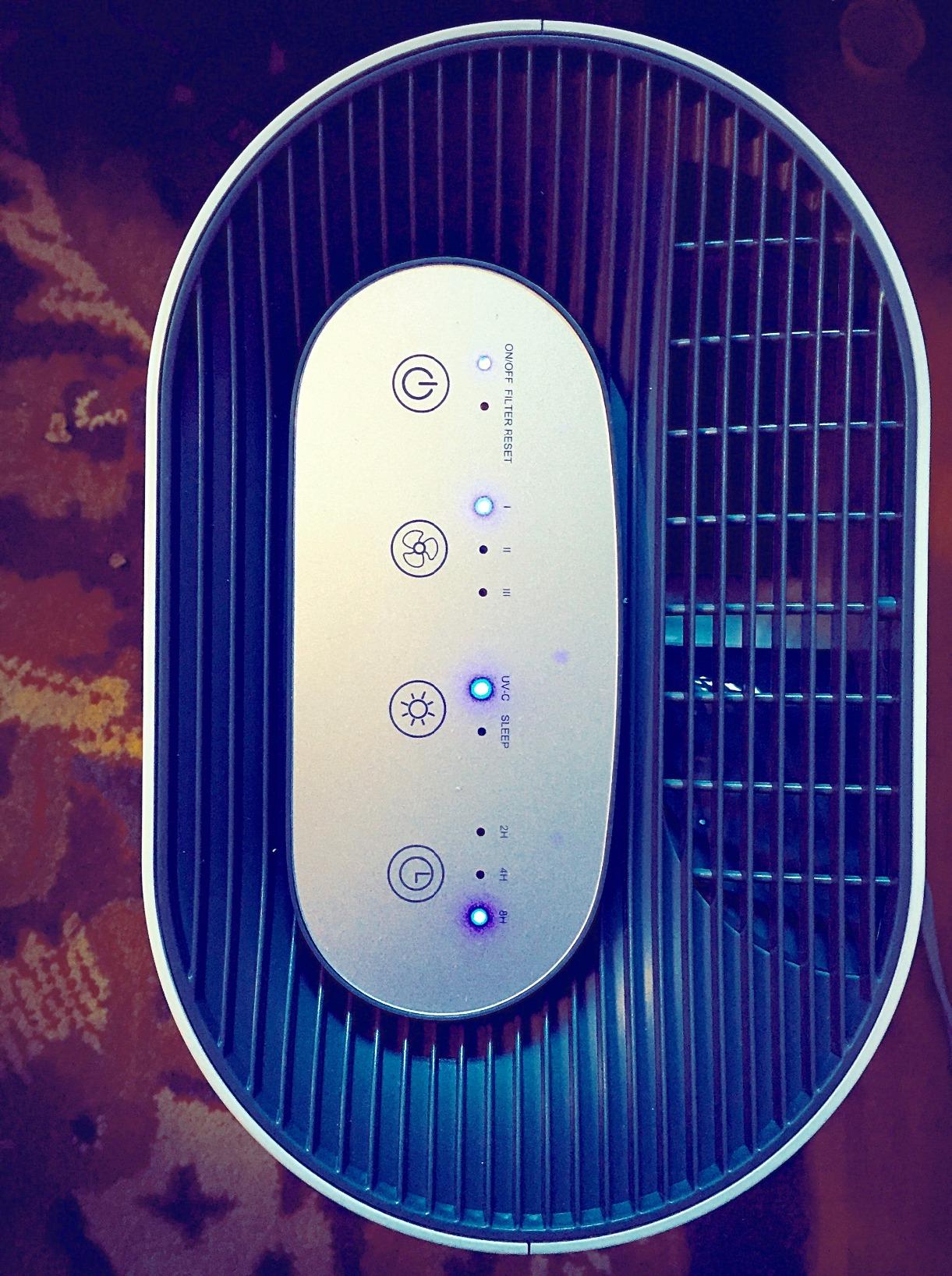 Pure Enrichment PureZone Air Purifier for Bedroom & Living Room, 4-Stage Filtration & UV-C Light, H13 HEPA Filter Helps Remove Bacteria, Pet Hair Dander, Allergens, Germs, Smoke, Dust (White) customer photo 1