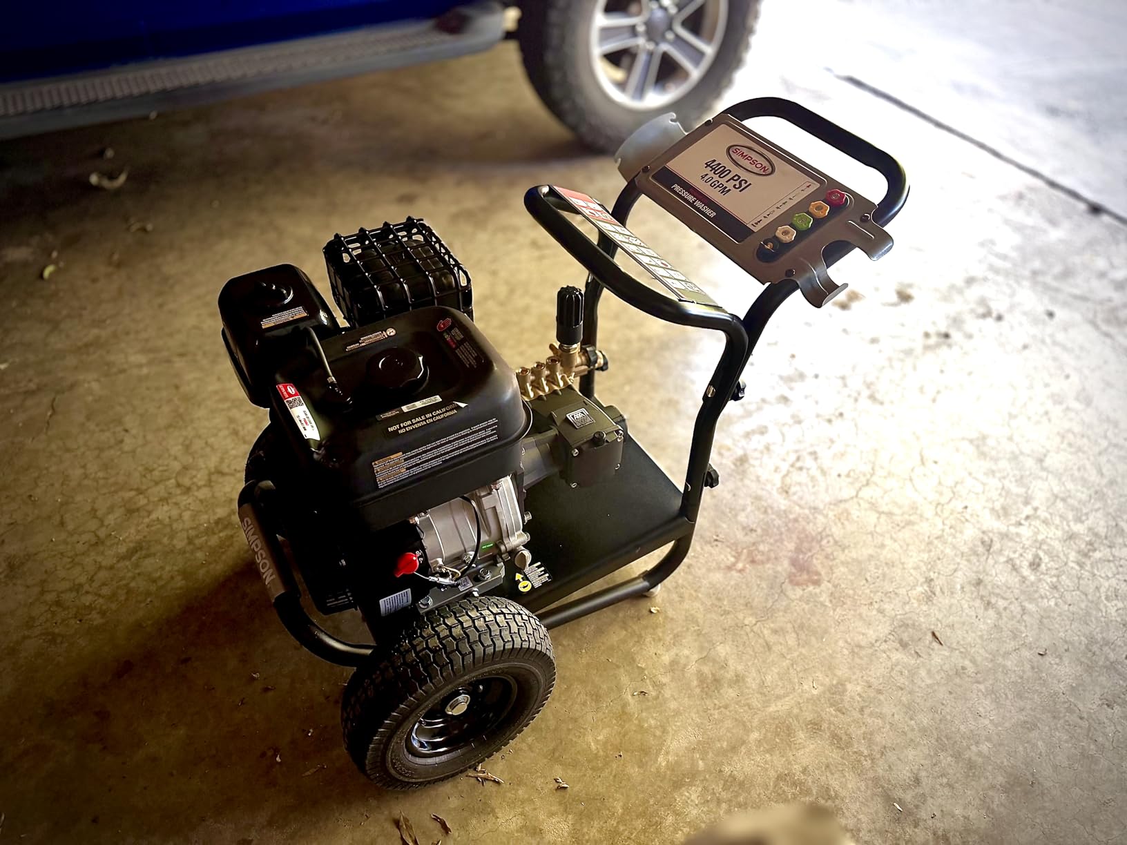 Simpson PowerShot 4400 PSI Gas Pressure Washer, 4.0 GPM, CRX 420cc Engine | Gas Power Washer For Professionals. AAA Triplex Pump, 50' Hose, 5 Nozzles, Welded Steel Frame. 49-State Compliant. PS60843 customer photo 1