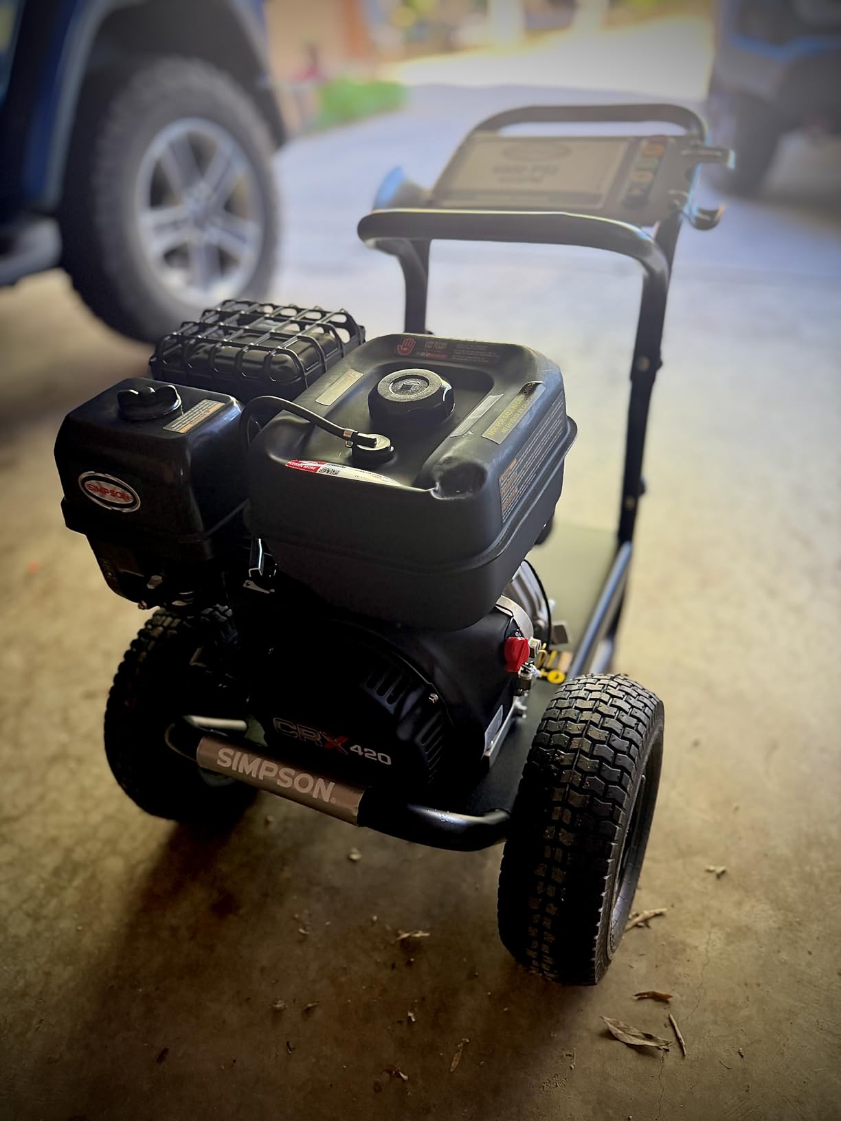 Simpson PowerShot 4400 PSI Gas Pressure Washer, 4.0 GPM, CRX 420cc Engine | Gas Power Washer For Professionals. AAA Triplex Pump, 50' Hose, 5 Nozzles, Welded Steel Frame. 49-State Compliant. PS60843 customer photo 2