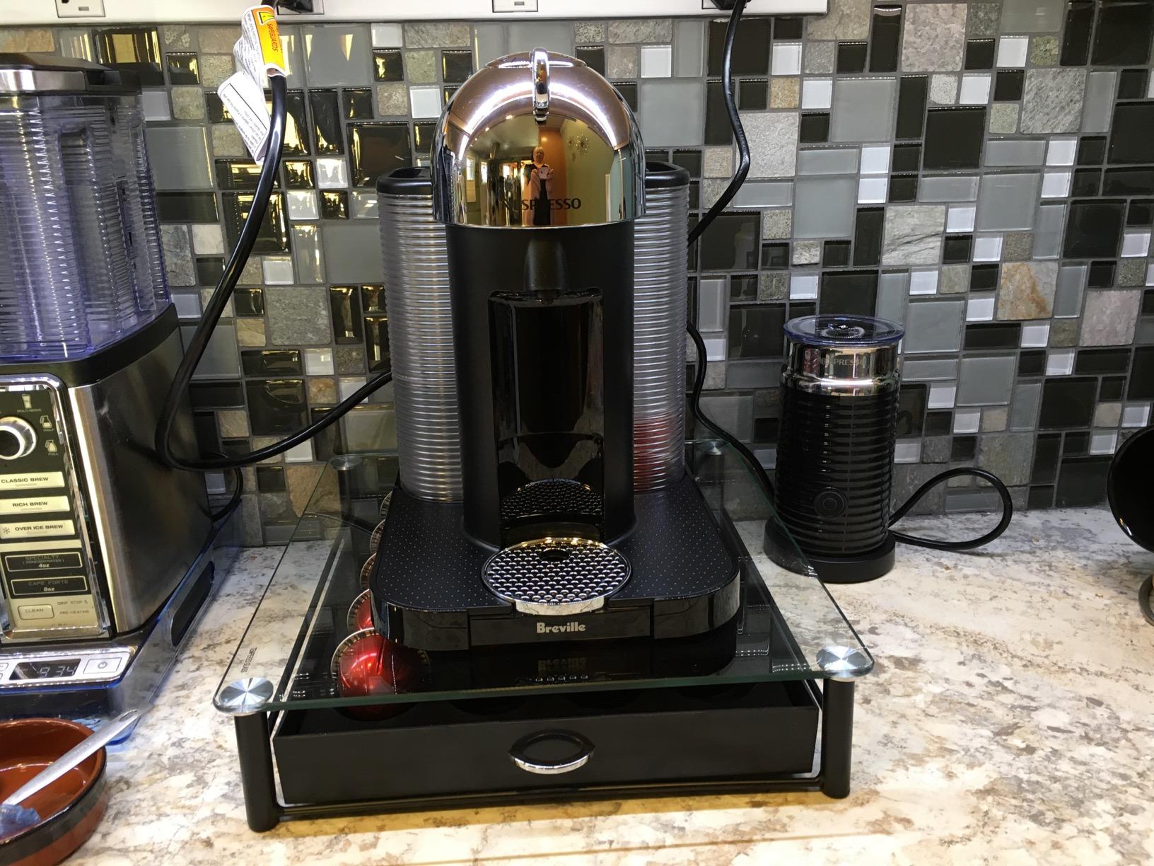 Vertuo Coffee and Espresso Maker by Breville, Chrome with Aeroccino Milk Frother customer photo 2
