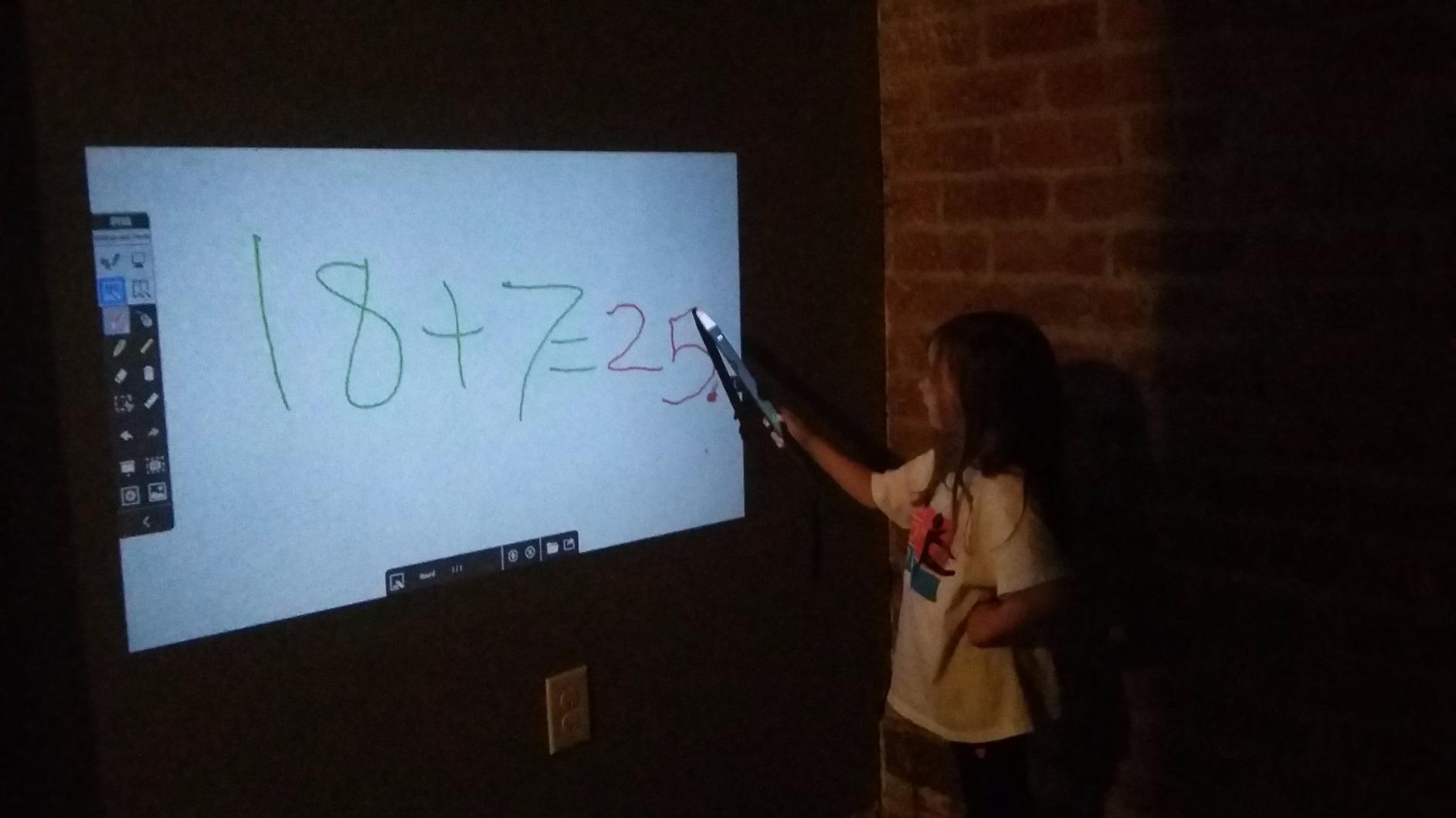 IPEVO IW2 Wireless Interactive Whiteboard System. Teach from Home, Play at Home, Short Pen customer photo 2