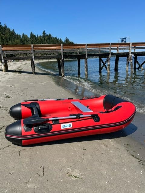 BRIS 8.8ft Inflatable Boat Dinghy Tender Fishing Pontoon Boat with Aluminum Floor customer photo 1