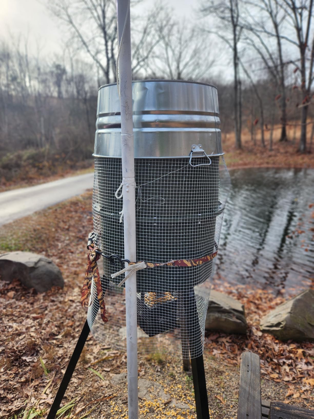 WILDGAME INNOVATIONS Quick-Set Pro 270lb Game Feeder with Digital Timer Durable Varmint-Proof Tripod Corn/Pellet Deer Hunting Feeder with 1-6 Available Feed Times & 50-feet Radius customer photo 1