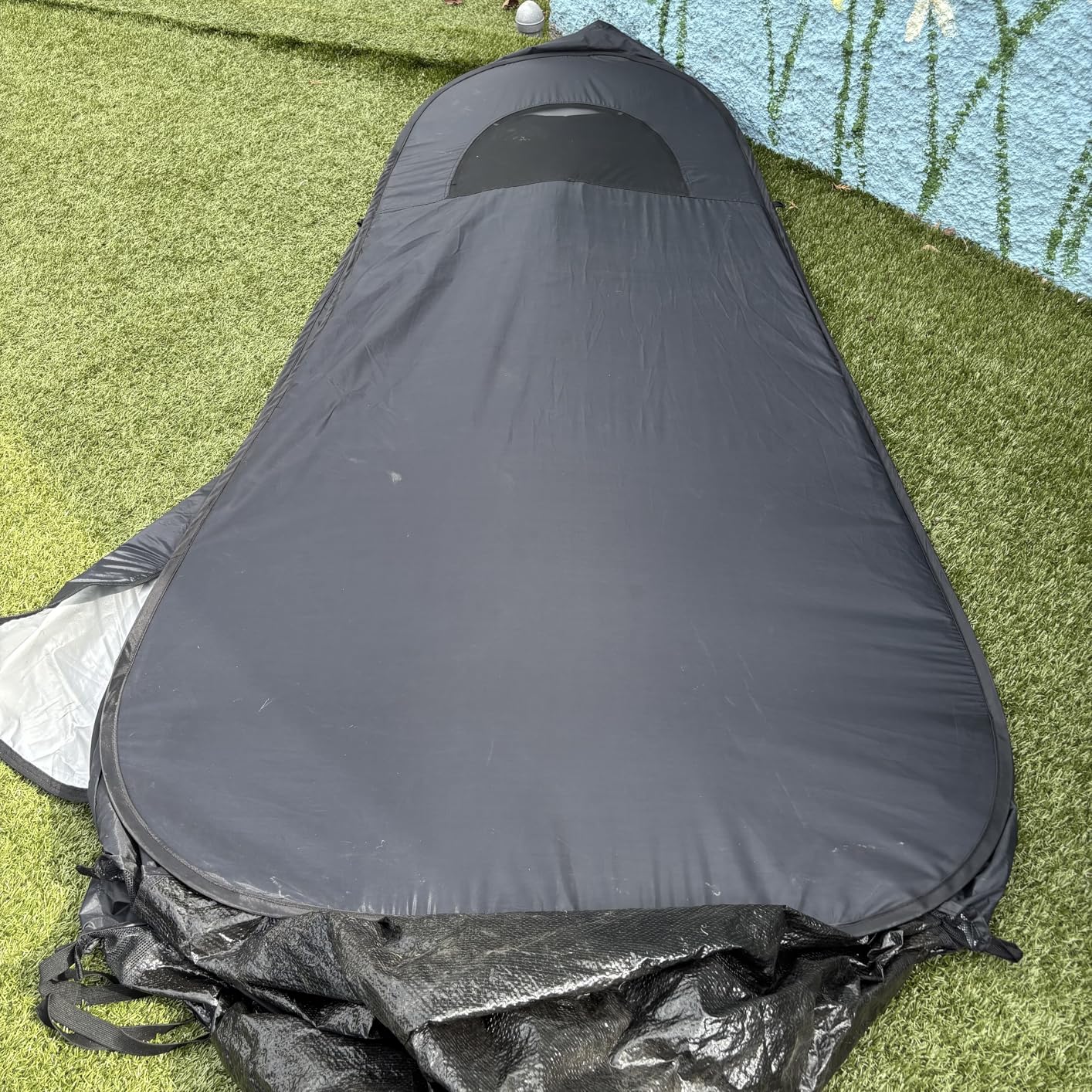 WolfWise PRO Pop Up Shower Tent with Silver Coated, Floor and Rain Fly | Portable Changing Tent with Window & Carry Bag for Camping, Outdoor Privacy Toilet Bathroom with UV Protection customer photo 1