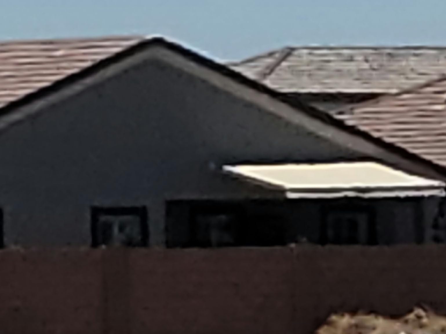 Diensweek 12'x10' Patio Awning Retractable, Fully Assembled Manual Commercial Grade - Quality 100% 280G Ployester Window Door Sunshade Shelter - Deck Canopy Balcony P100 Series (12'x10', Beige) customer photo 2