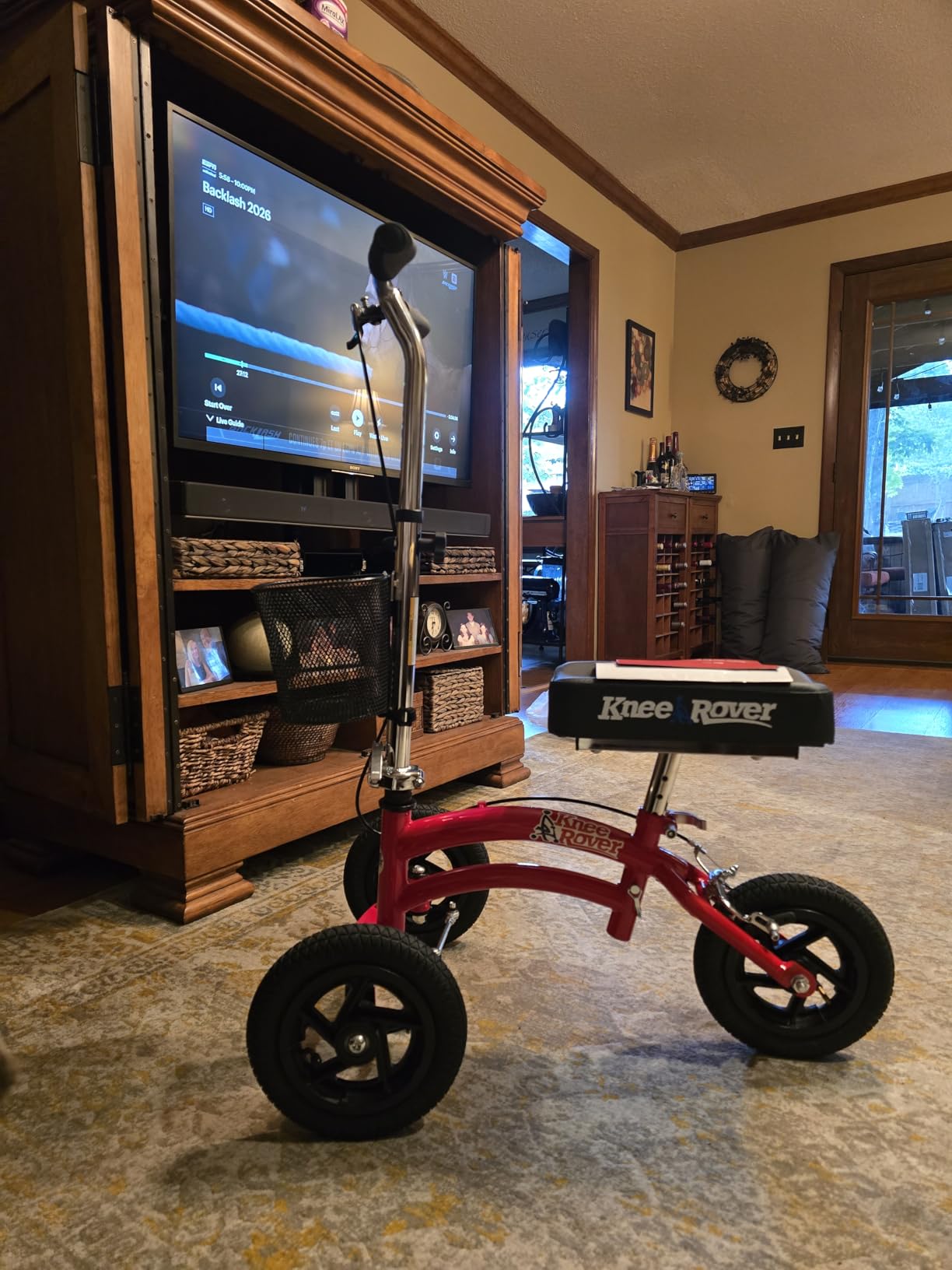 KneeRover Jr All Terrain Knee Scooter for Kids and Small Adults, Red | Heavy Duty Knee Walker For Foot Surgery, Broken Ankle Foot Injuries Recovery, Leg Scooter Knee Crutch Alternative customer photo 1