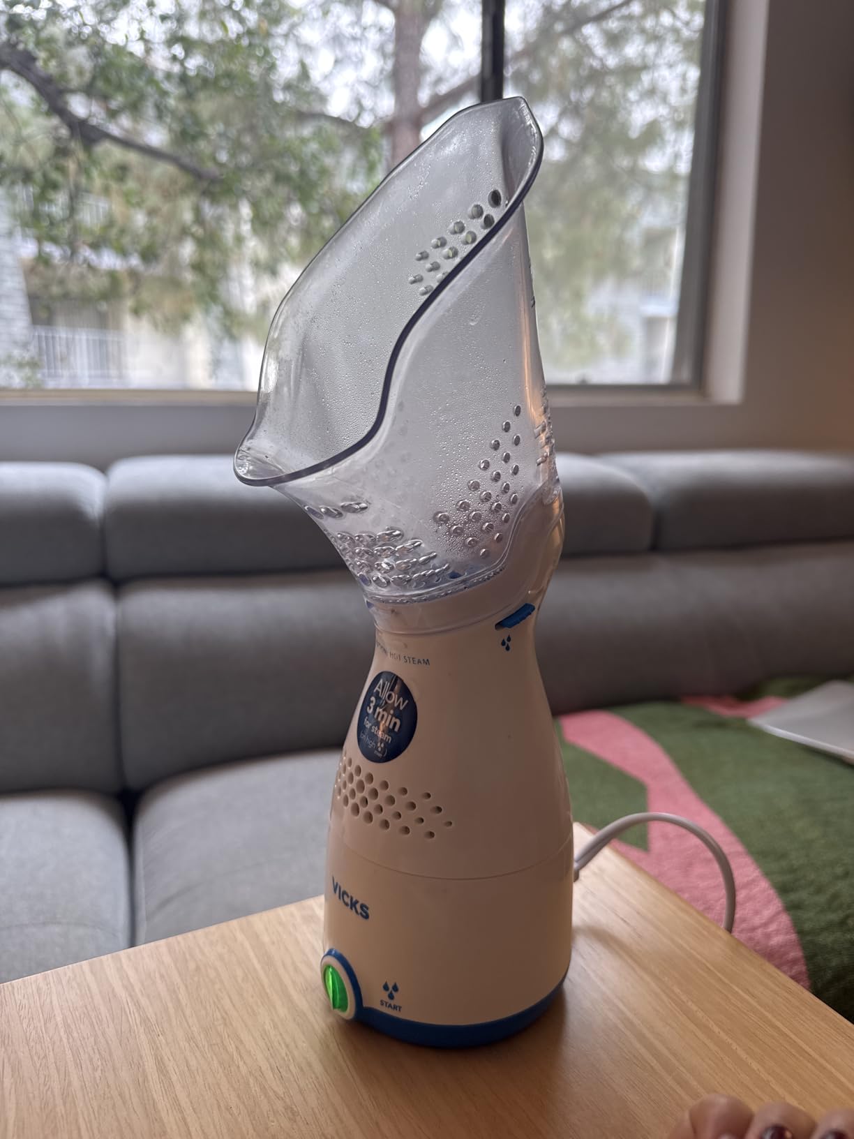 Vicks Sinus Inhaler, Plug-in Non-Medicated Steam Inhaler for Sinus Relief, Allergies, Congestion & Colds, Vocal Steamer, Soothes Nasal & Throat Passages, Works with VapoPads (1 Included) customer photo 2
