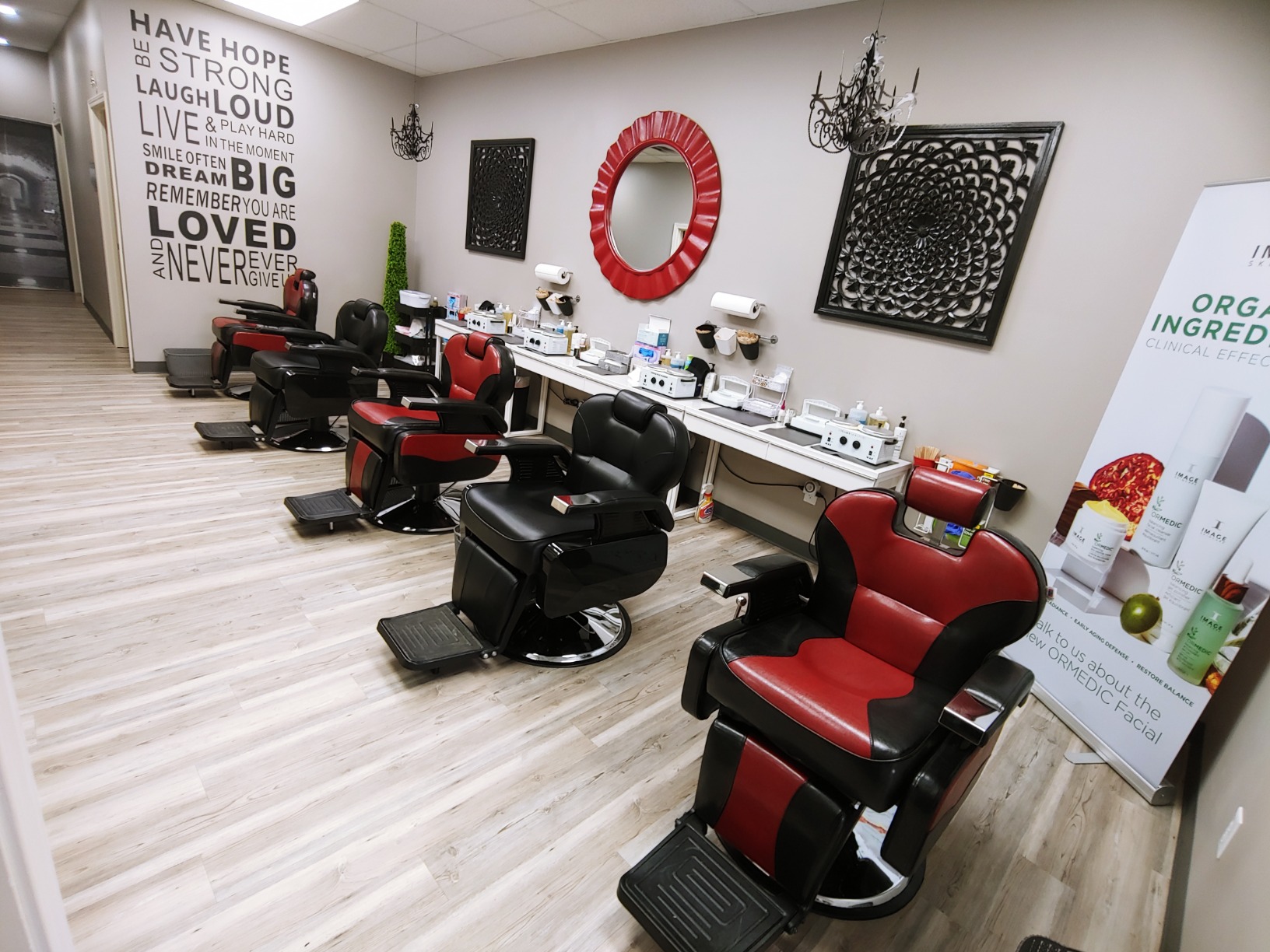 Artist hand Professional Barber Chair, All Purpose Reclining Salon Chair | Heavy Duty Hydraulic Pump, Multi-functional, 360° Swivel, Adjustable Height, Spa Beauty Equipment for Barbershop, Home customer photo 2