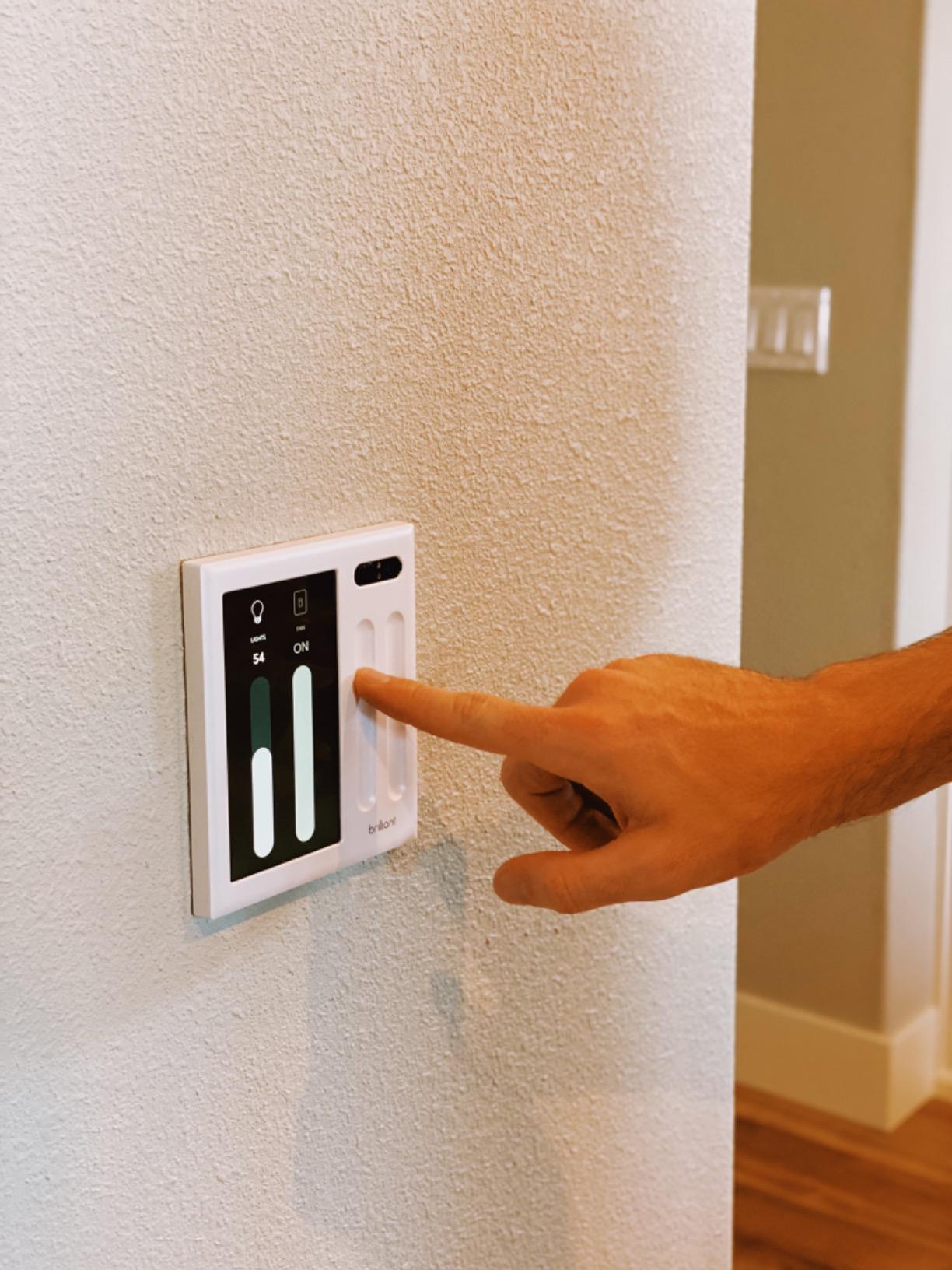Brilliant Smart Home Control (2-Switch Panel) - Alexa Built-In & Compatible with Ring, Sonos, Hue, Google Nest, Wemo, SmartThings, Apple HomeKit - In-Wall Touchscreen Control for Lights, Music, & More customer photo 1
