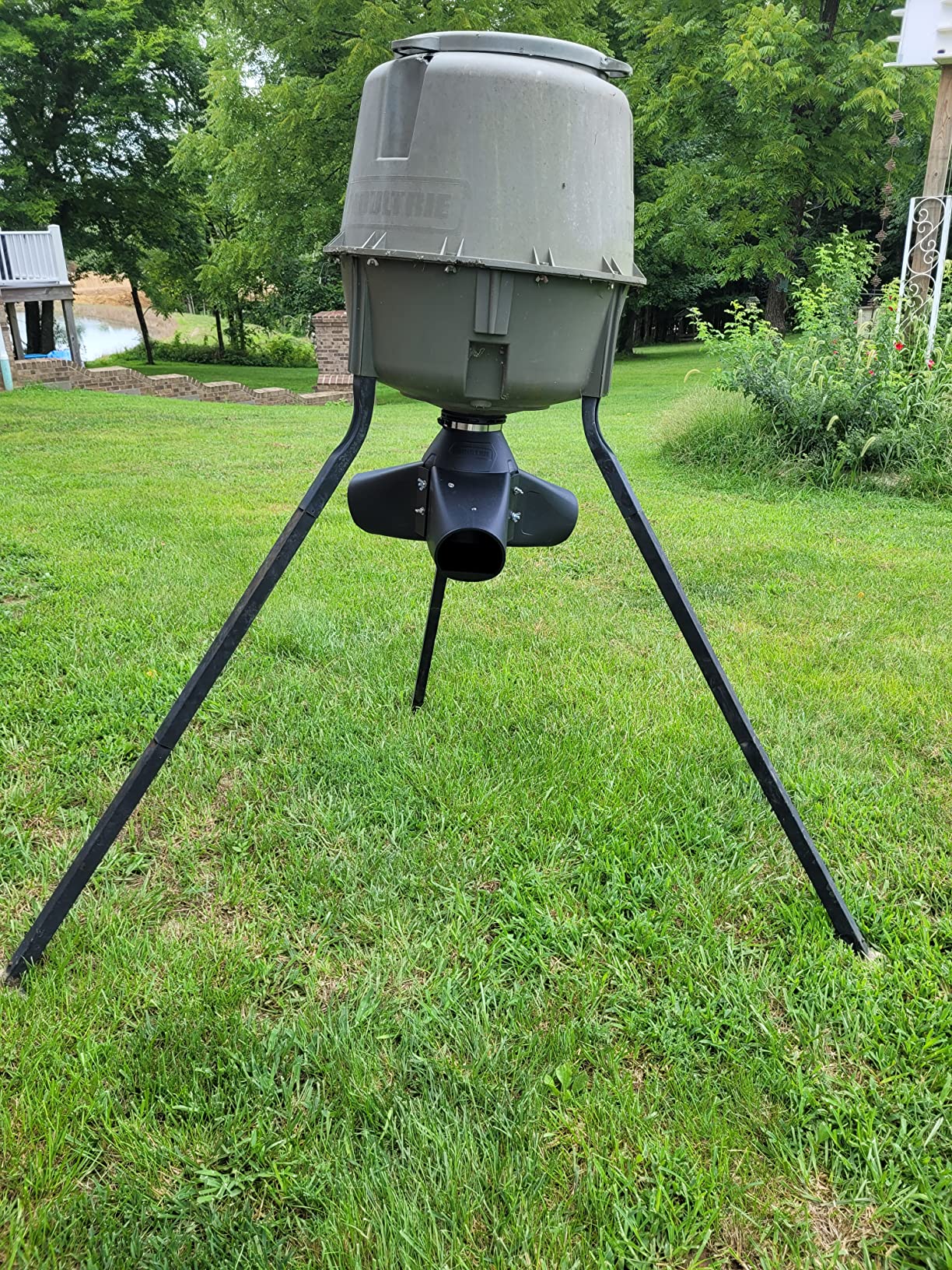 Moultrie Gravity Feeder Kit with Quick-Lock Adapter | Gravity-fed design, no power needed, easy conversion kit, protein pellet ready, rugged construction customer photo 1