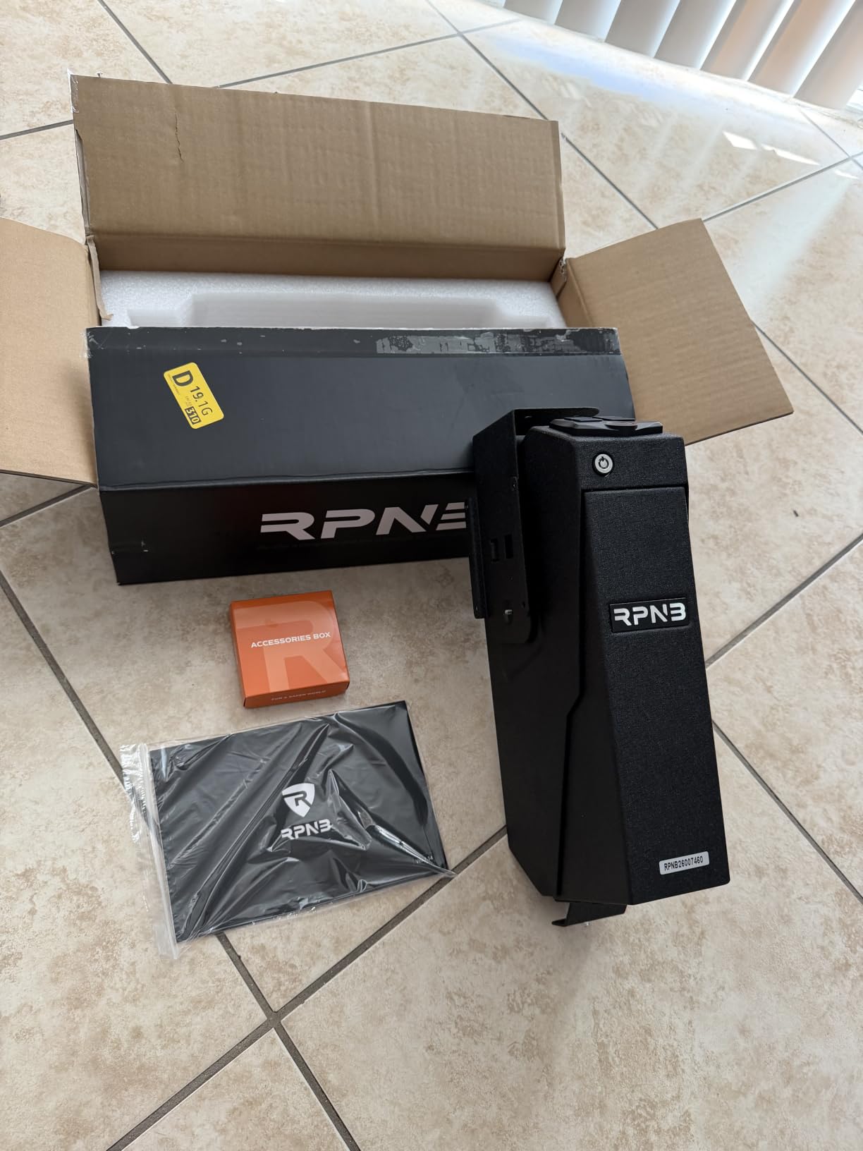 RPNB Mounted Gun Safe, California DOJ Certified Handgun Safe, Auto Open Lid Smart Pistol Safe with Biometric Fingerprint or Keypad Lock customer photo 2