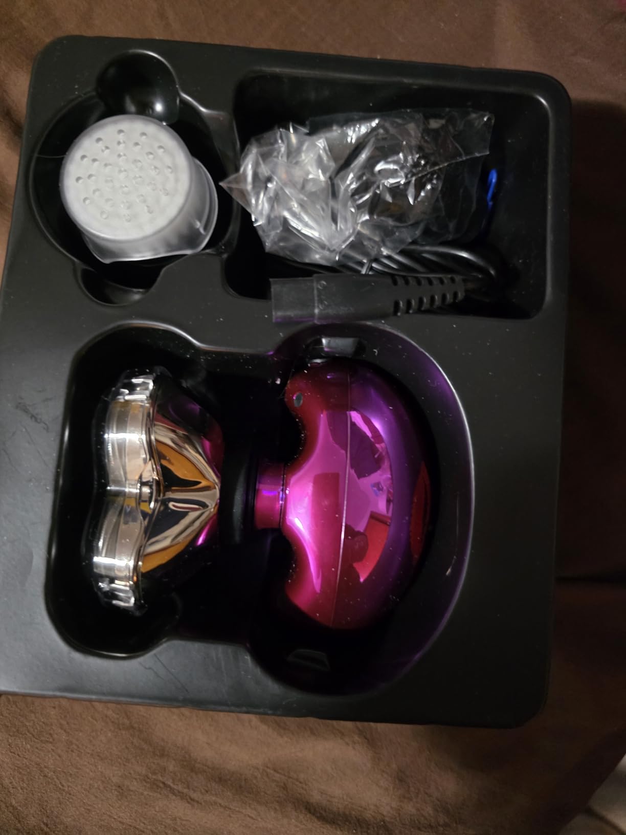 Skull Shaver Butterfly Kiss PRO - Women's Electric Shaver for Bikini Line, Legs & Body - Wet & Dry Use - Ergonomic, Hypoallergenic Blades - 60 Minutes Cordless Use - Purple customer photo 1