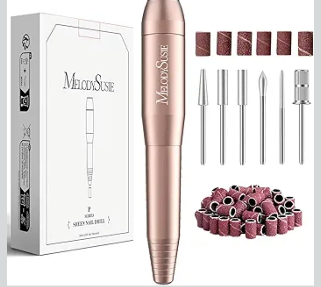 MelodySusie Pen-Shaped Portable USB Nail Drill, PC120I 20000RPM Electric Nail File with Compact Design for All Nail Care, Manicure Polishing, Shaping & Gel Removal at Home for Beginners customer photo 2