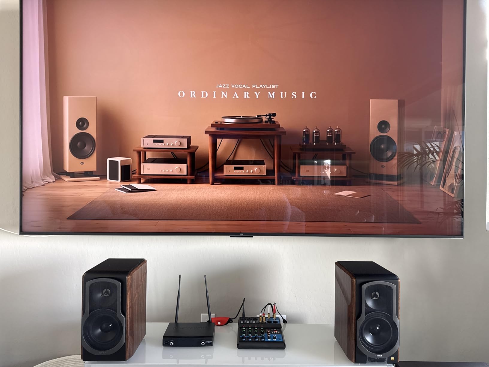 Edifier S2000MKIII Coaxial, Bluetooth, Optical and RCA Bookshelf 2 Speakers, Near-Field Active Tri-Amped 130W Studio Monitor for Audiophiles, Walnut customer photo 1
