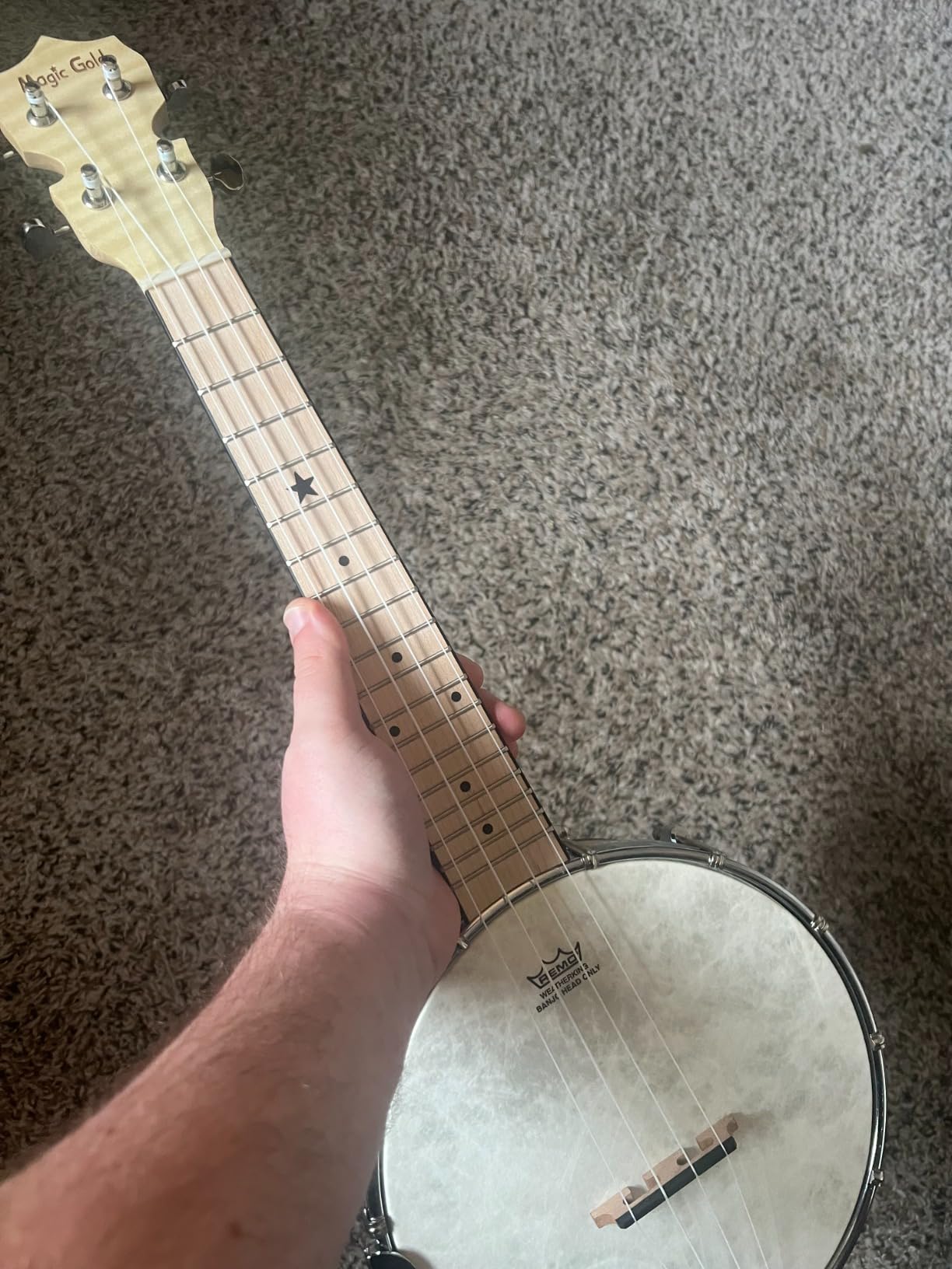 5 String Banjo,Kmise 38 inch Resonator Banjos Sapele Back with Accessories customer photo 1