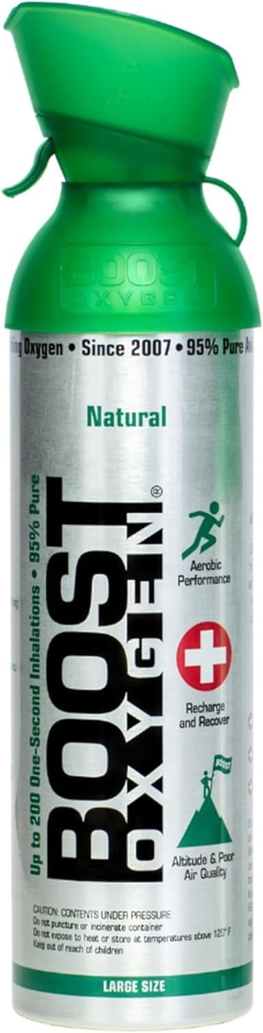 Boost Oxygen Large Natural 10L Canister, 5 Pack | Bigger Can & Long Lasting • No Added Aromas • For Use at Home, Camping & Extended Travel customer photo 1
