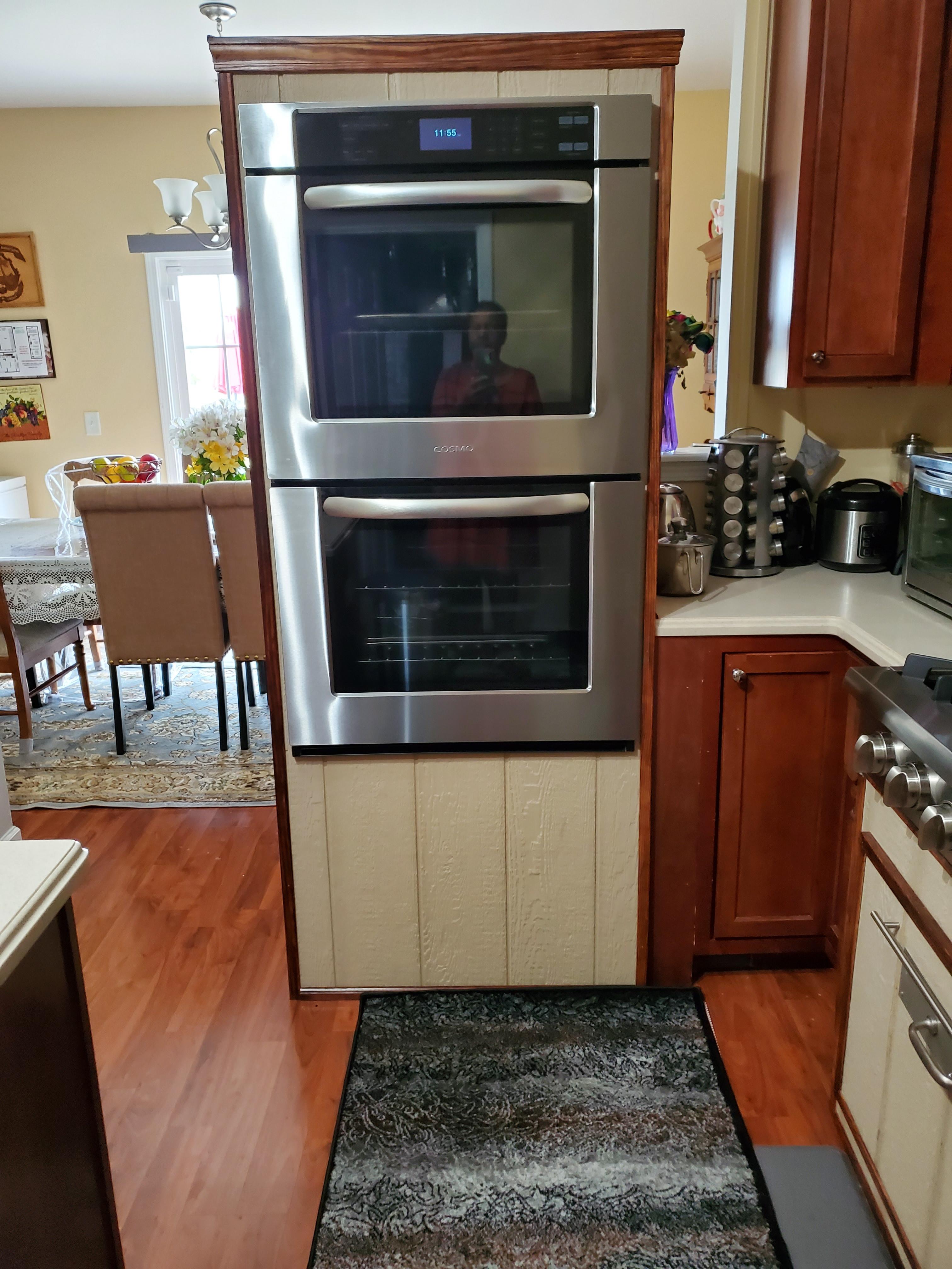 Cosmo COS-30EDWC 30 in. Haven Collection Double Electric Wall Oven, True Convection, Blue Porcelain, Self Clean, 7 Oven Functions, Digital Display, Interior Lighting, Stainless Steel customer photo 1