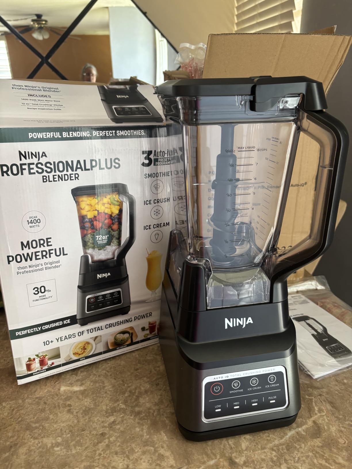 Ninja Professional Plus Blender, Auto-iQ, 1400W, 72oz Pitcher, BN701 customer photo 2