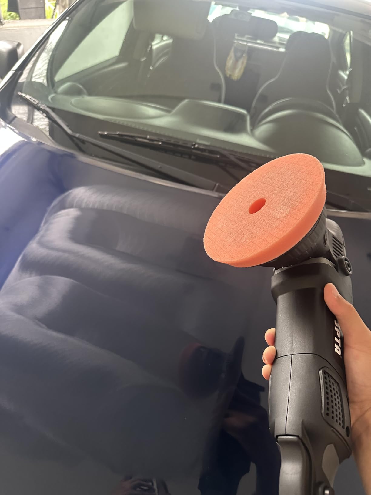 SPTA 5-Inch 125mm Dual Action Random Orbital Car Polisher, Car Detailing Kit with Pads customer photo 1