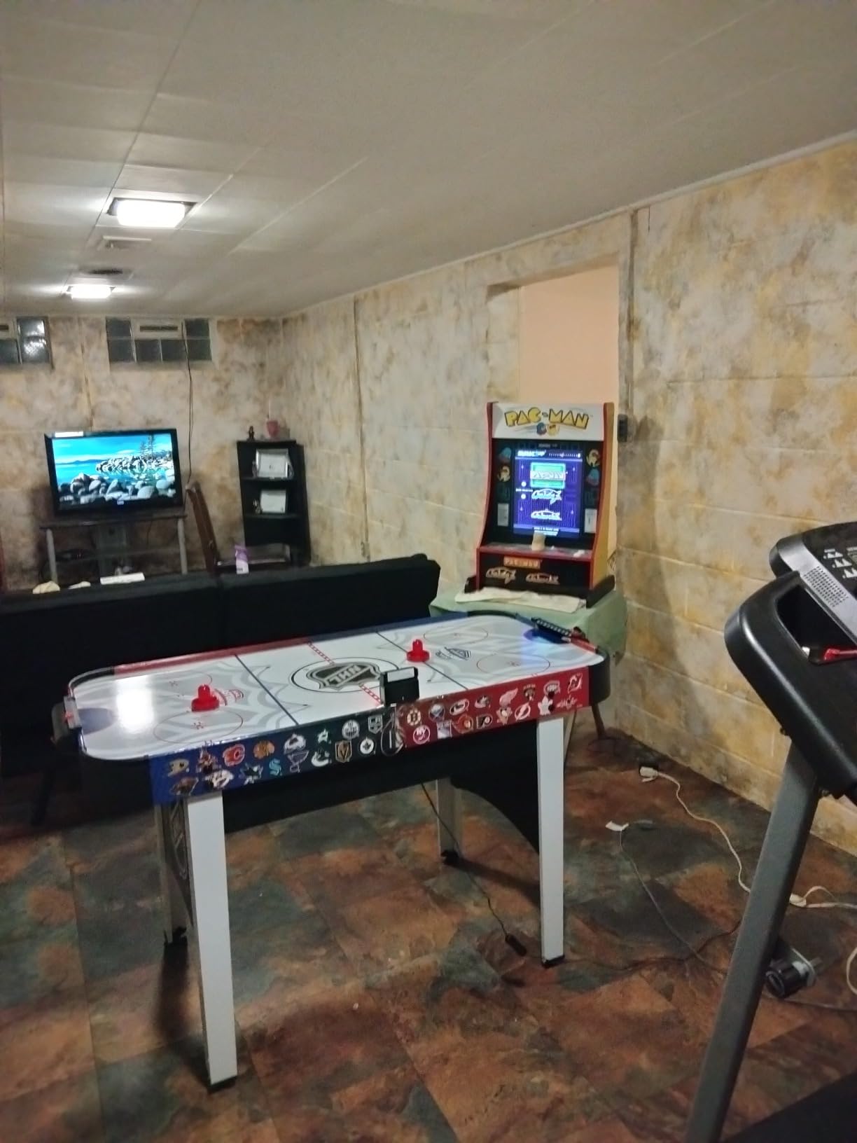 EastPoint Air Hockey Table, Rush, for Adults, Game Room, LED Scoring, 48
