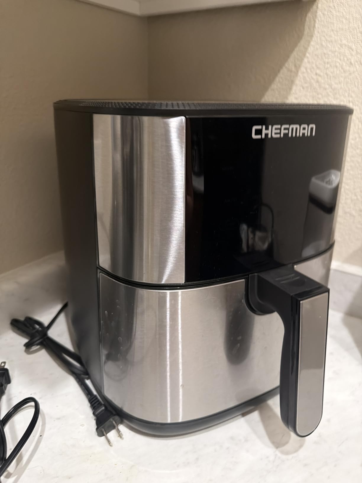 Chefman Air Fryer 8 Qt | TurboFry 4-in-1 with 450°F Hi-Fry Option for Crispier Results | Bake, Dehydrate, Frozen | XL Nonstick Dishwasher-Safe Basket | Stainless Steel customer photo 1
