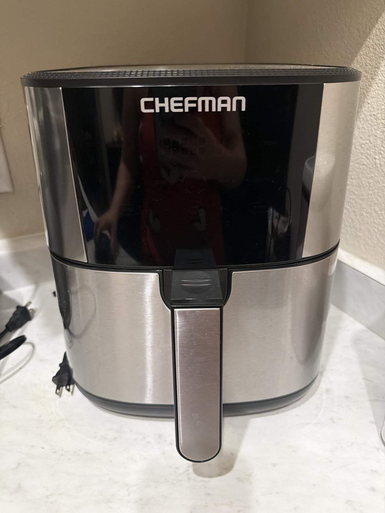 Chefman Air Fryer 8 Qt | TurboFry 4-in-1 with 450°F Hi-Fry Option for Crispier Results | Bake, Dehydrate, Frozen | XL Nonstick Dishwasher-Safe Basket | Stainless Steel customer photo 2